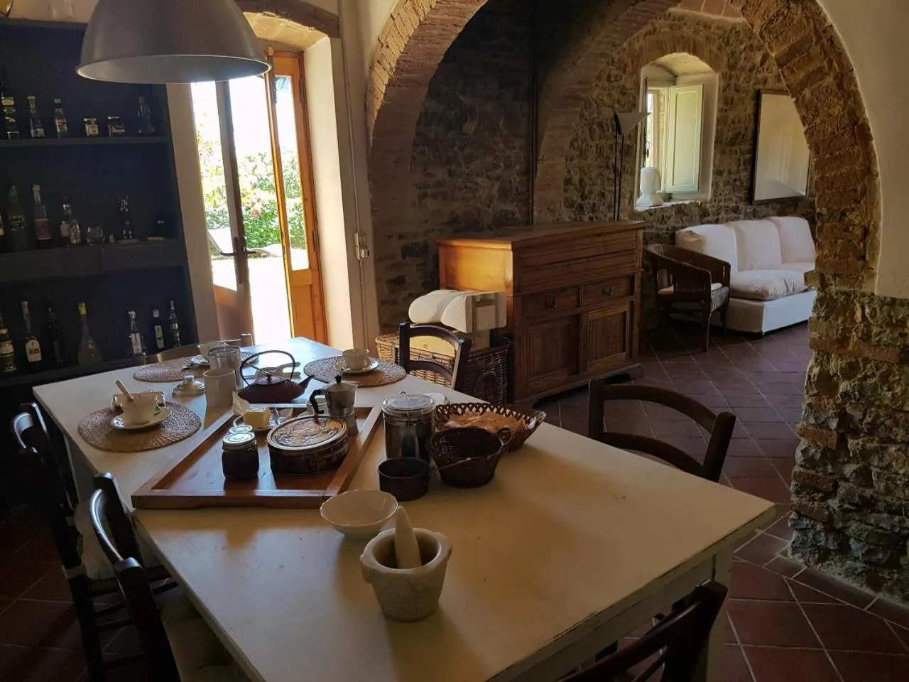 Dining area in Piccozzo agritour