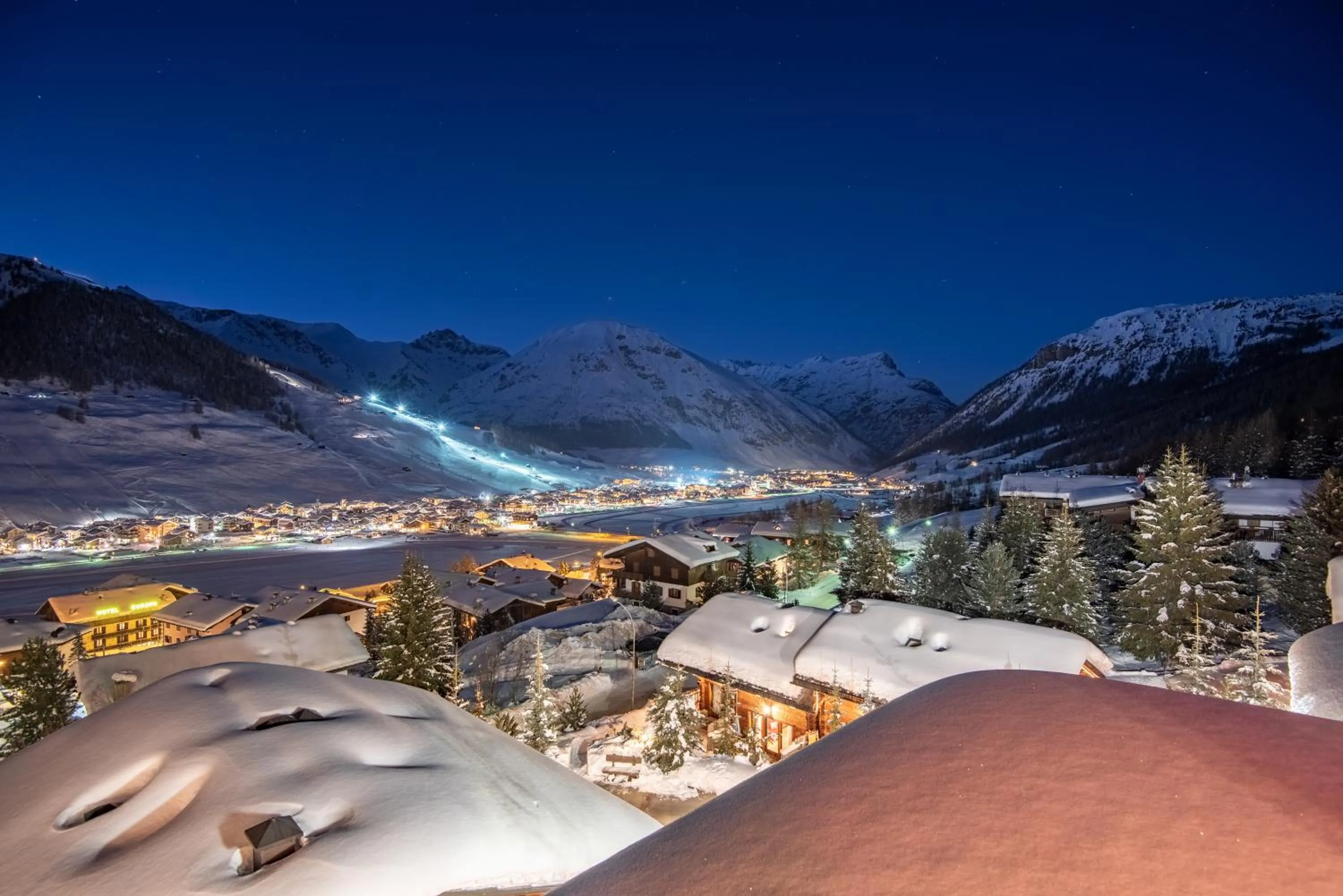 Winter in Park Chalet Village