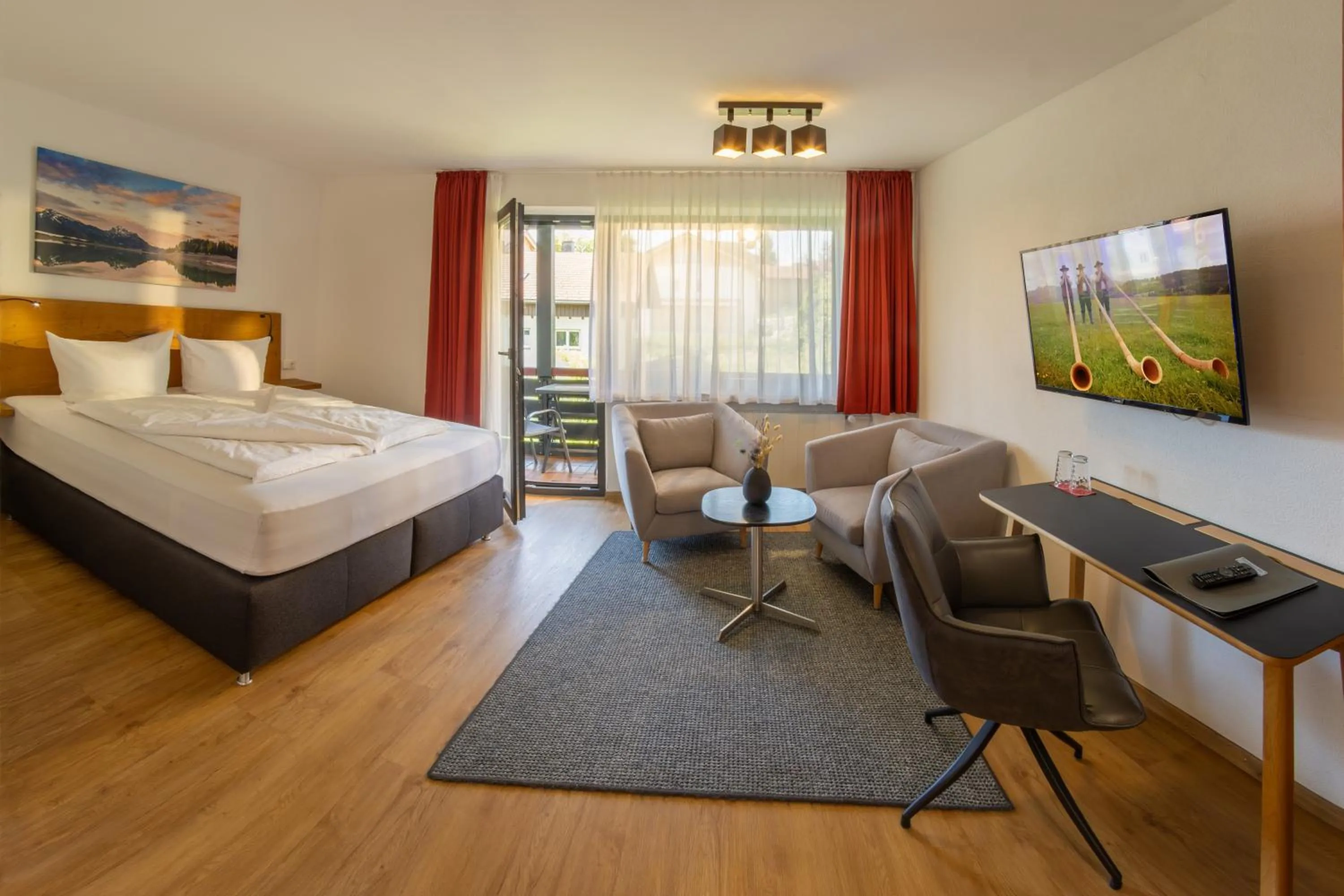 Bed in Appartement-Hotel-Allgayer