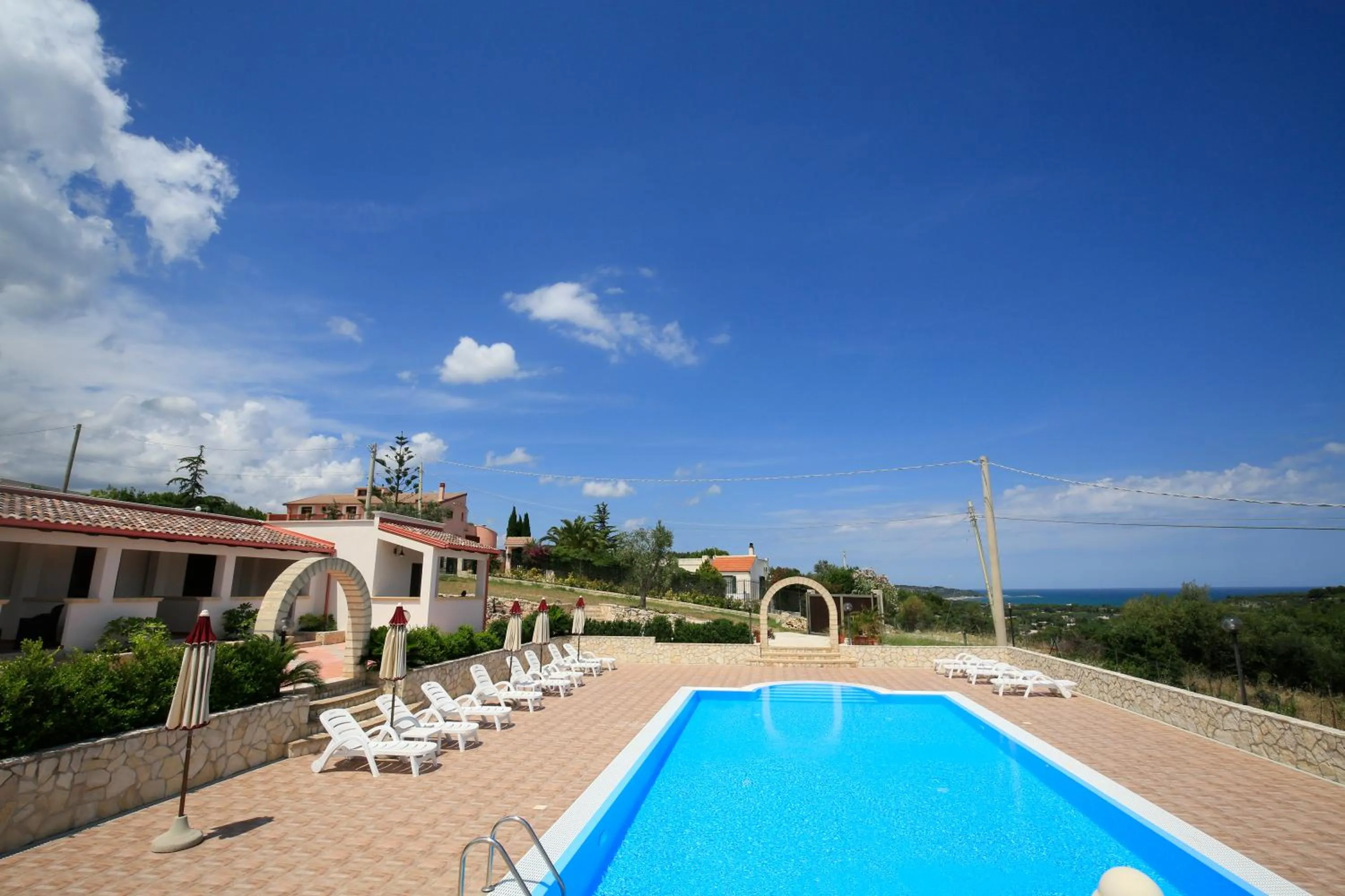 Pool view in B&B Hibiscus