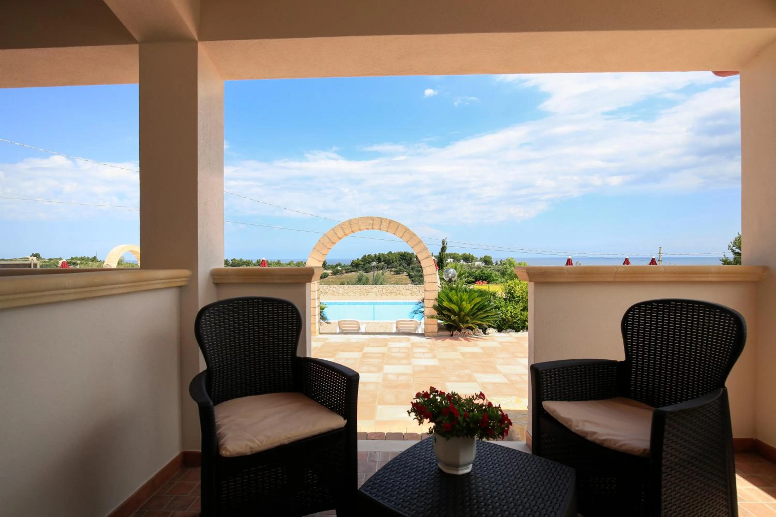 Sea view in B&B Hibiscus