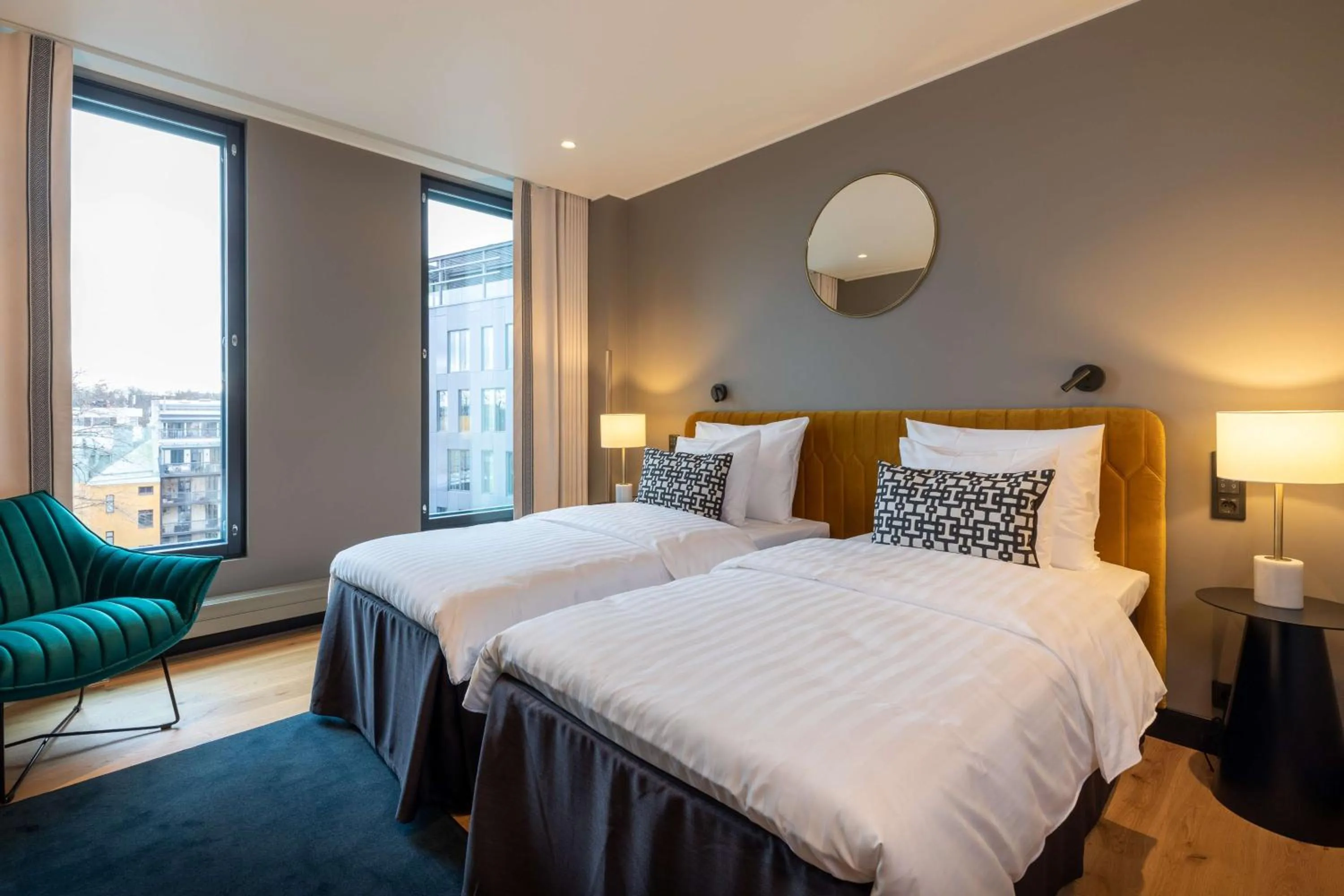 Bedroom, Bed in Scandic Hamburger Börs