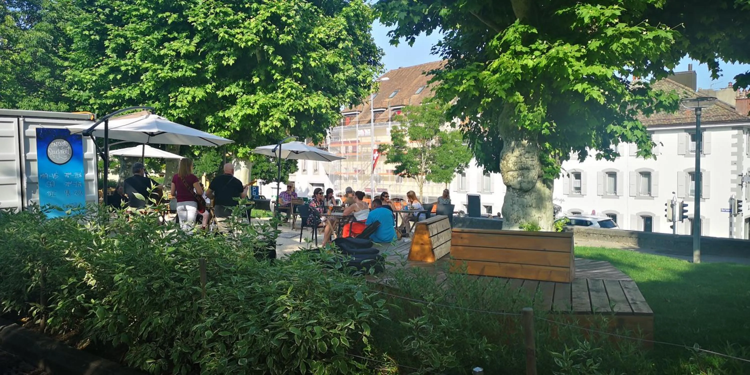 Balcony/Terrace in Hôtel de l'Ange