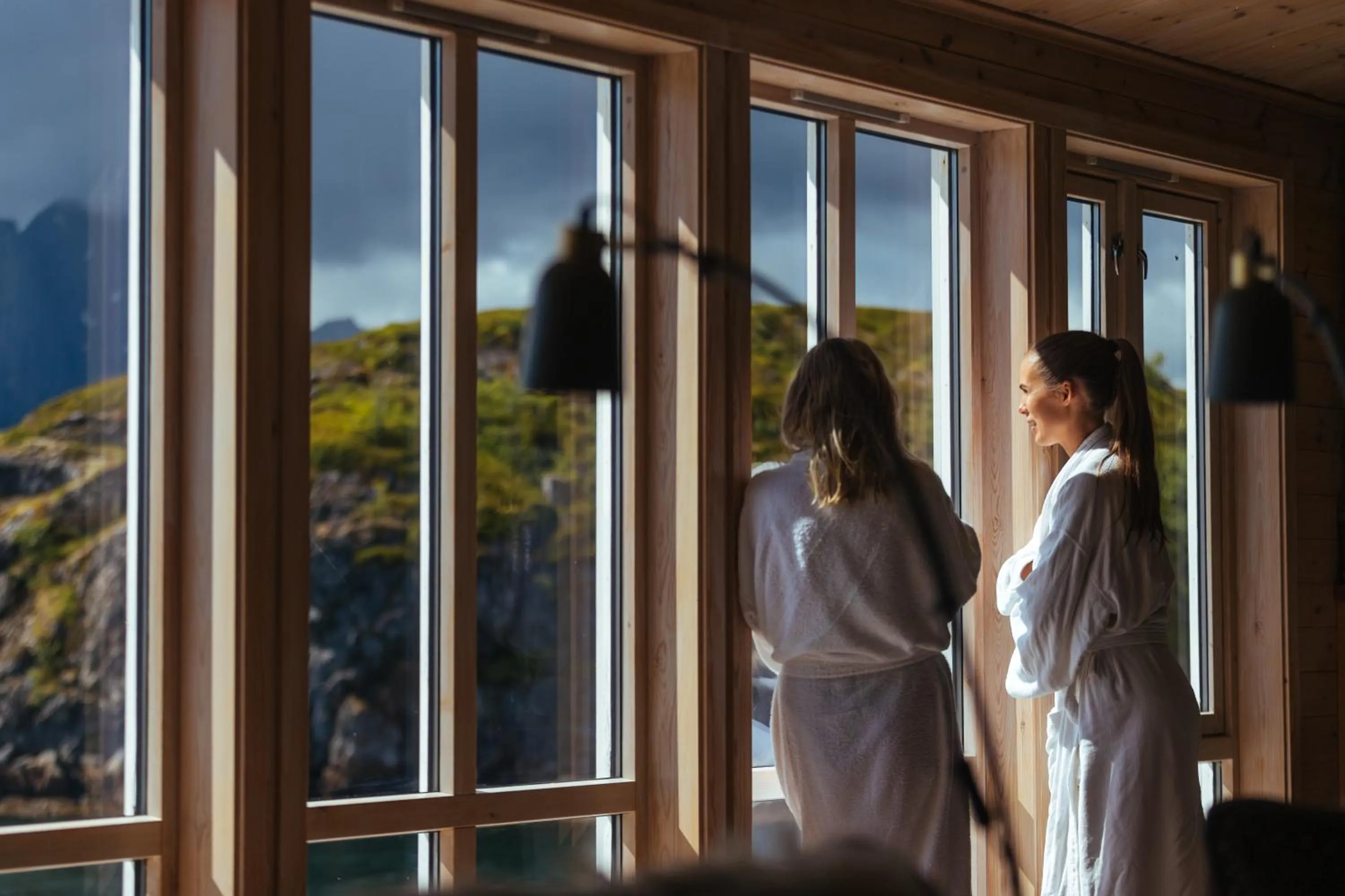 Spa and wellness centre/facilities in Nyvågar Rorbuhotell - by Classic Norway Hotels