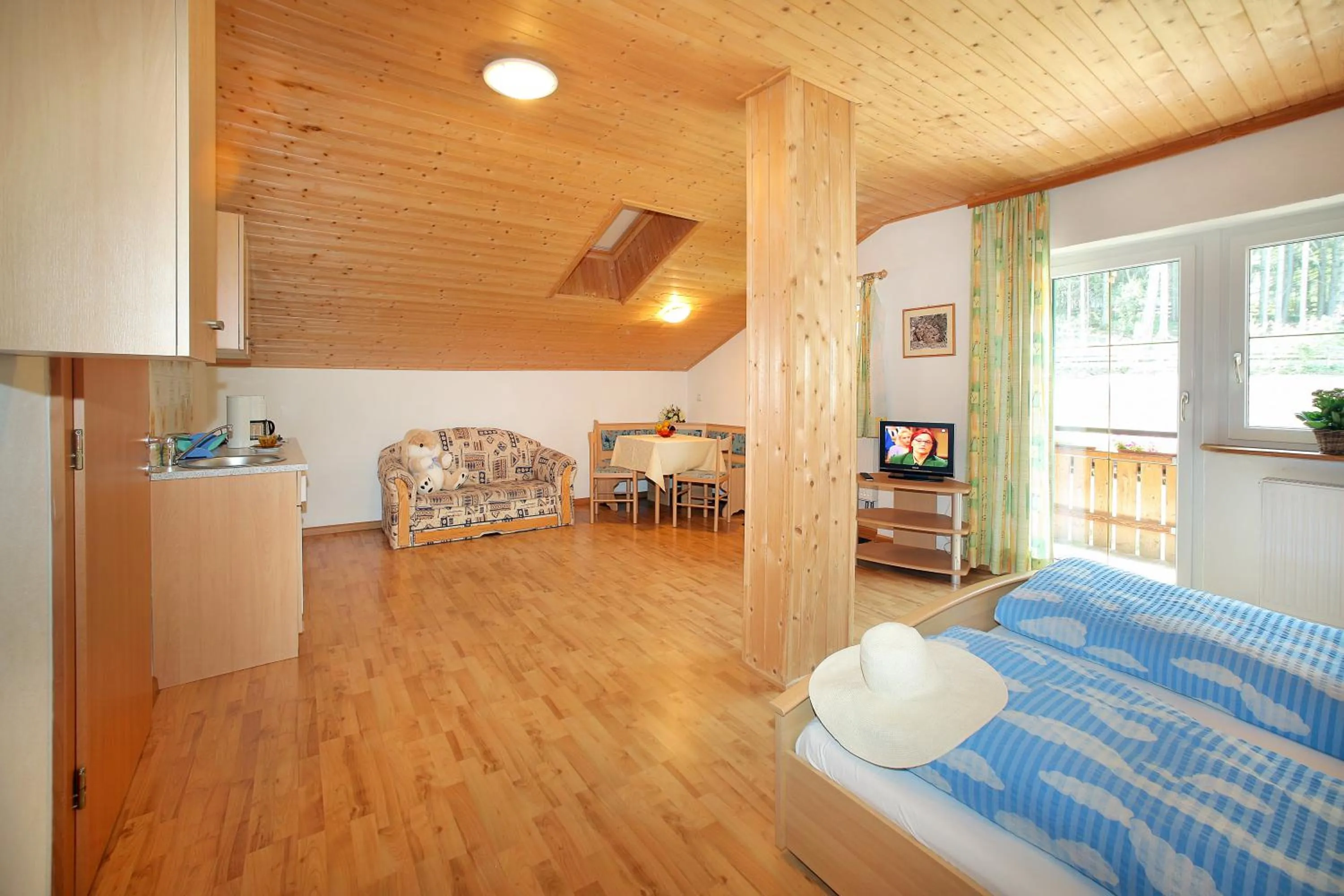 Living room, Bed in Residence St Konstantin