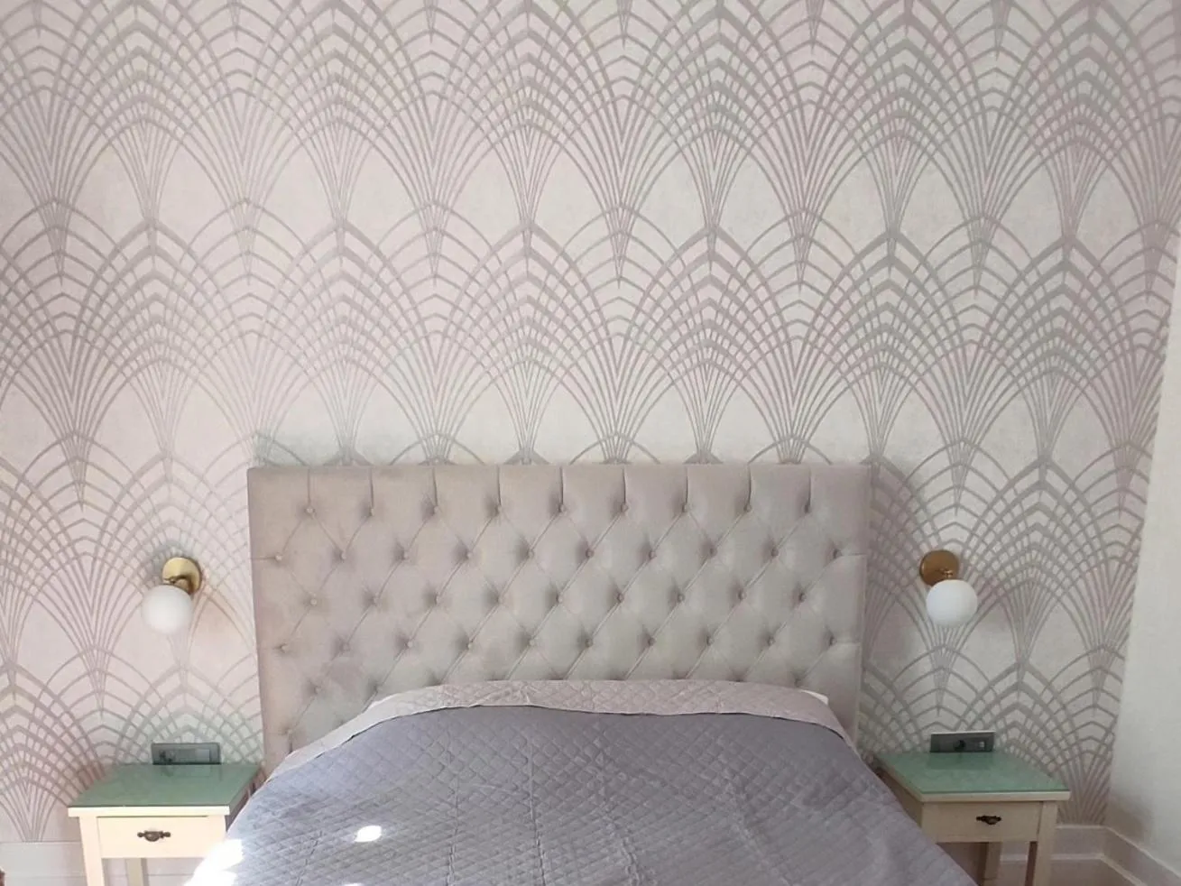 Bed in Villa Melina Hotel