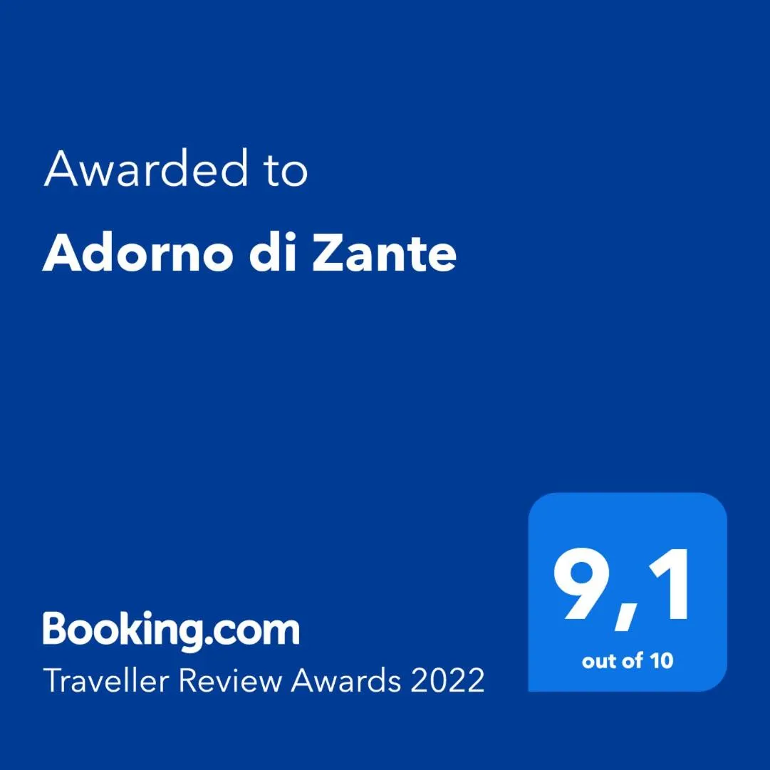 Certificate/Award in Adorno di Zante