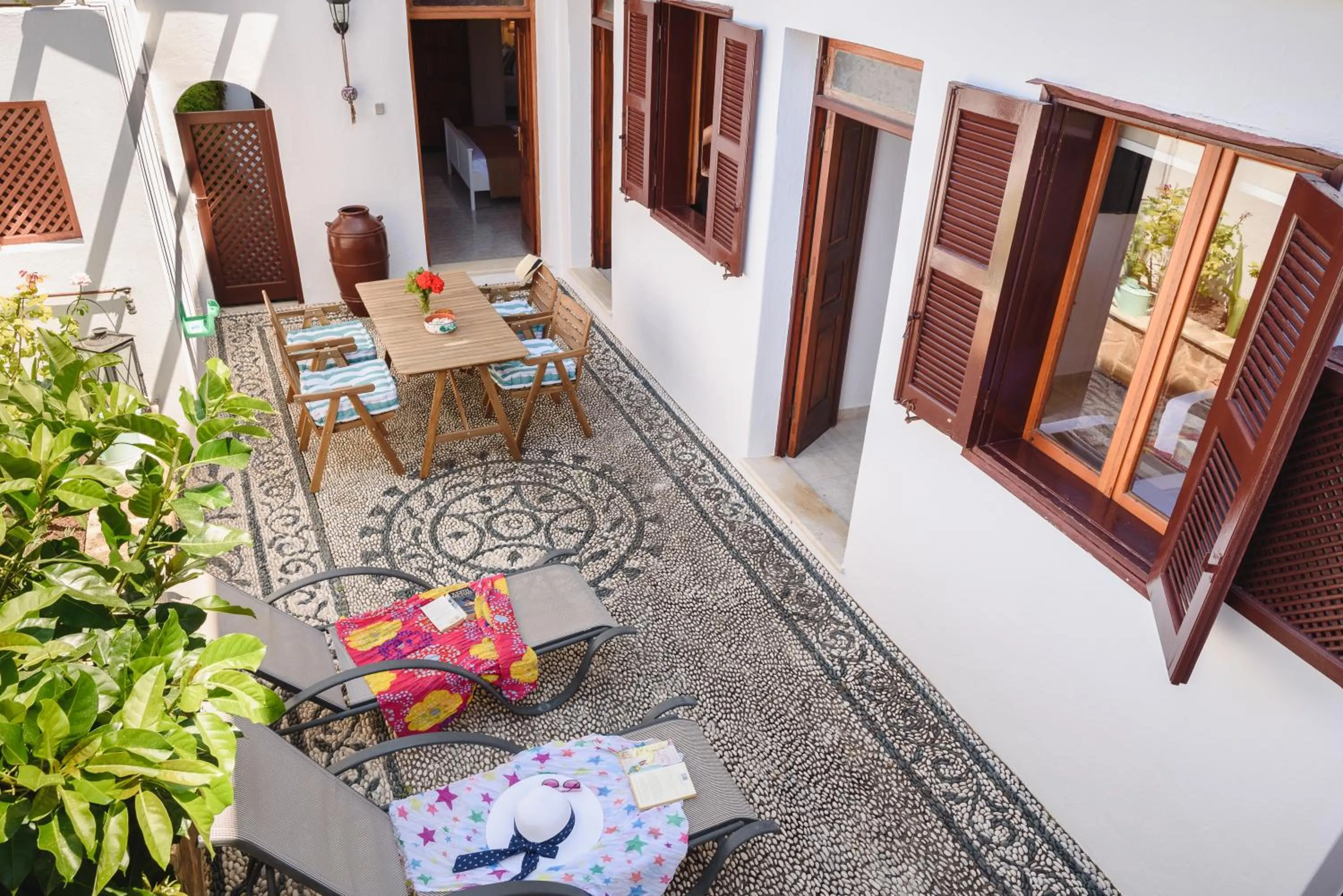 Patio in Thea Villas and Suite