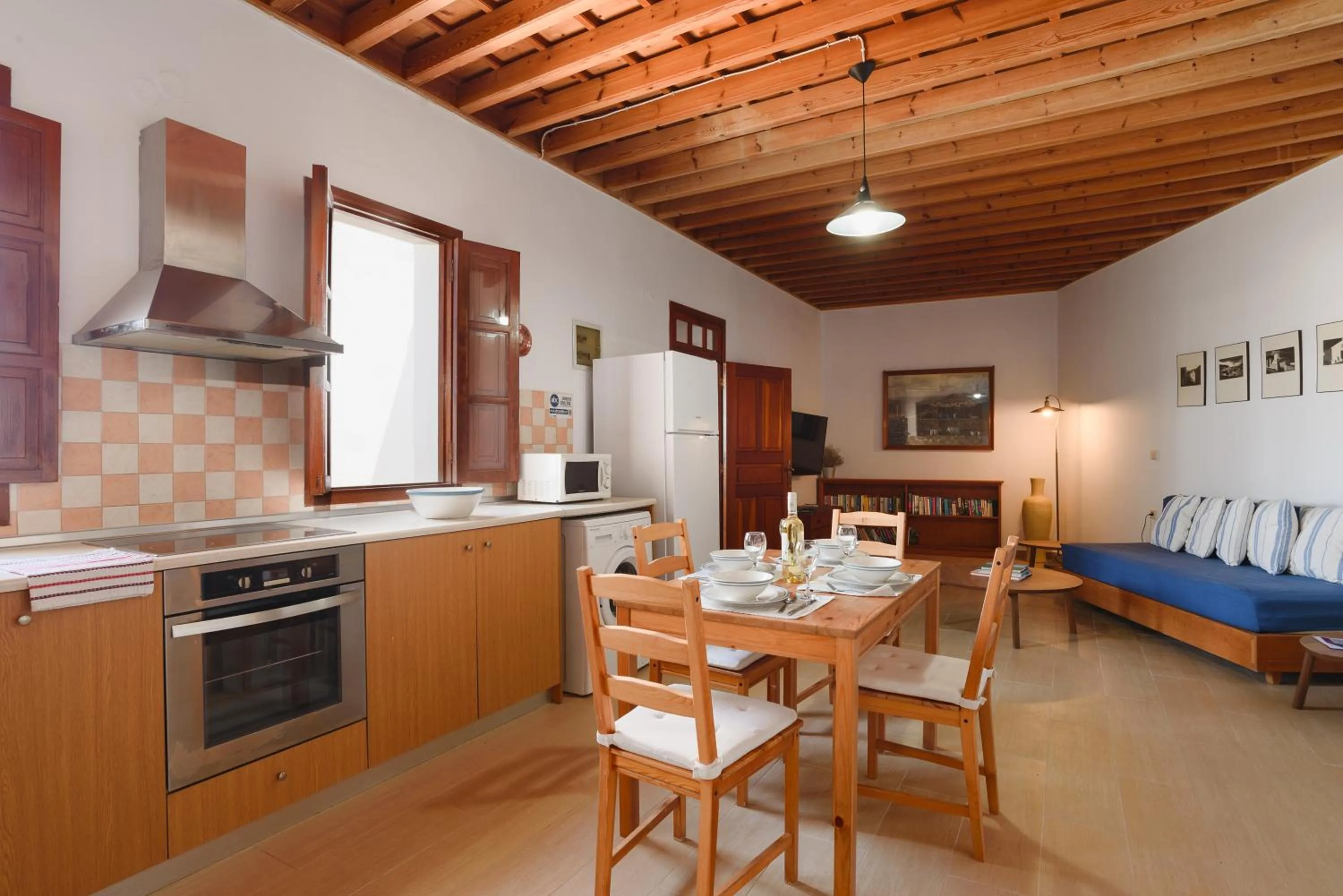 Kitchen or kitchenette in Thea Villas and Suite