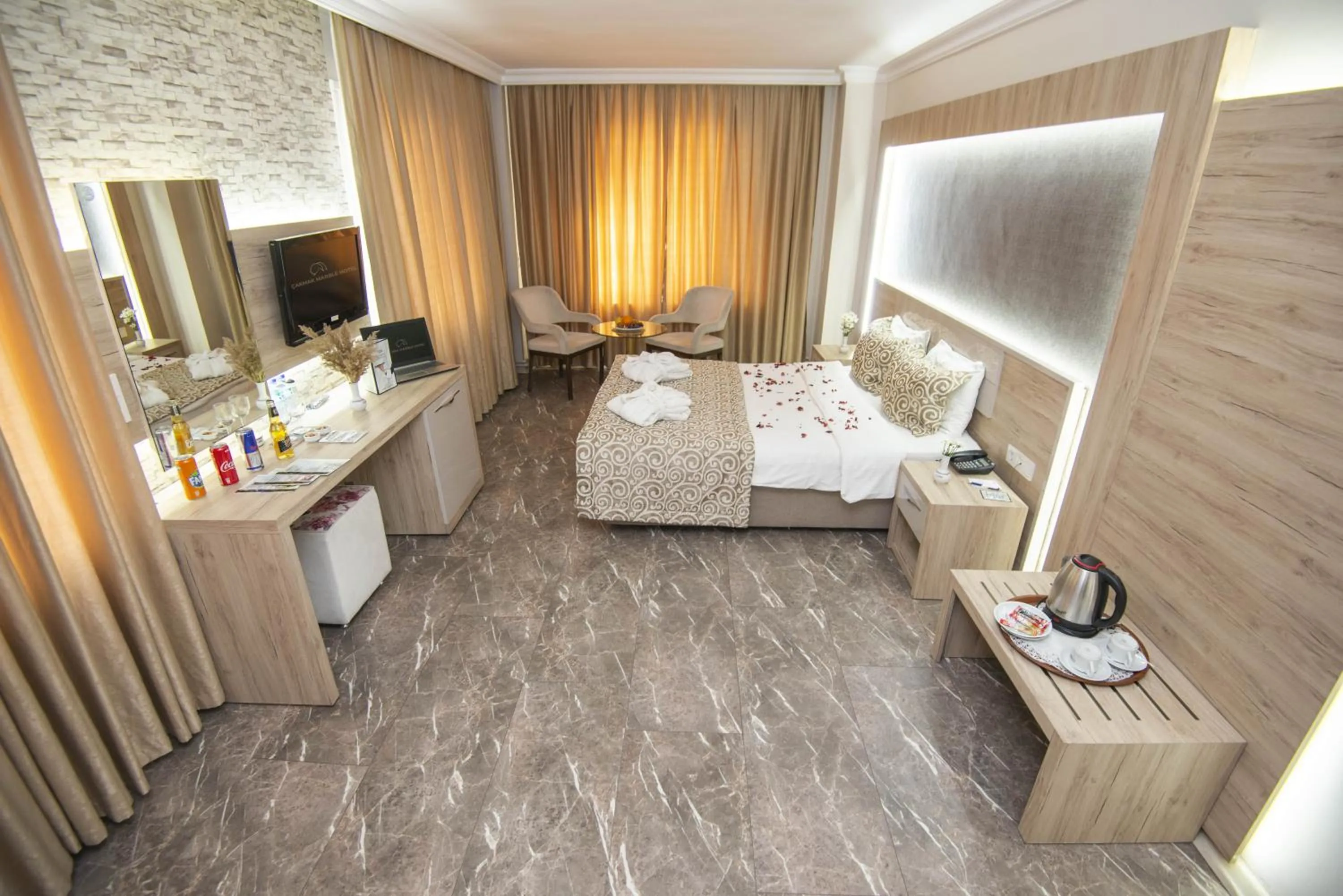 Bed in Afyon MCG Marble Hotel