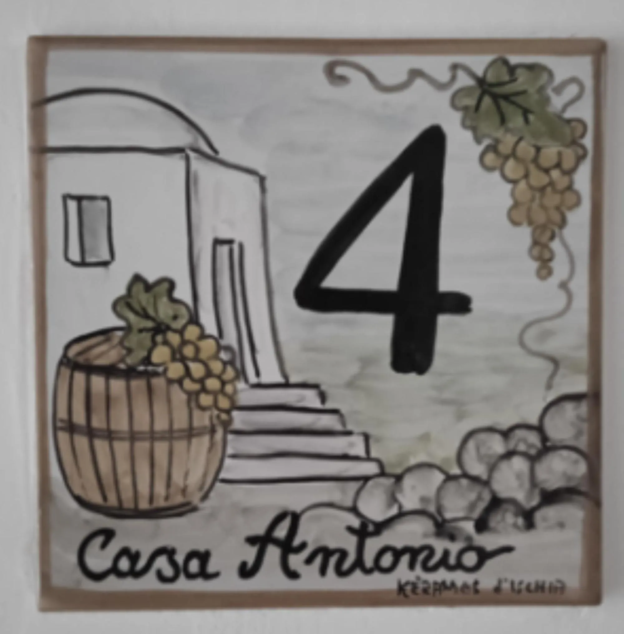 Logo/Certificate/Sign in Casa Antonio