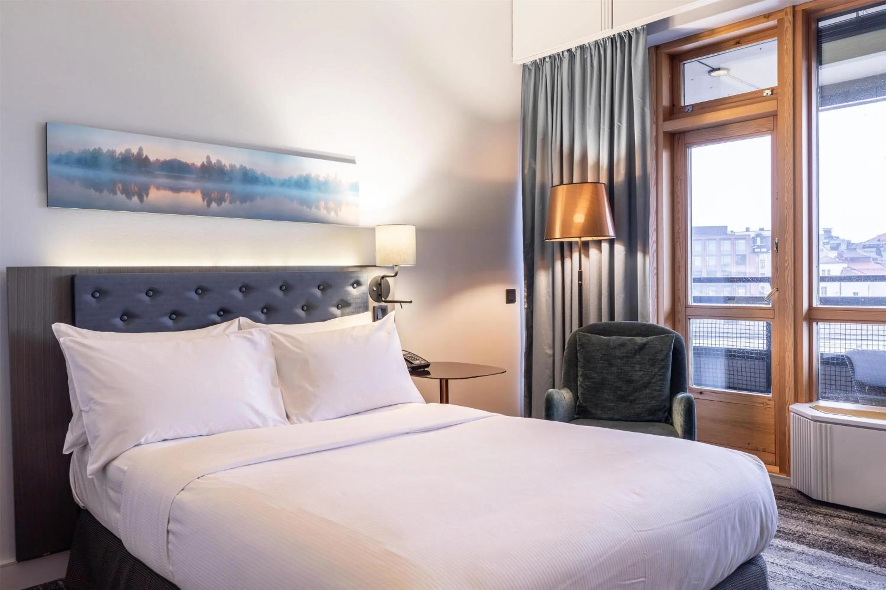 Bed in Hilton Helsinki Strand