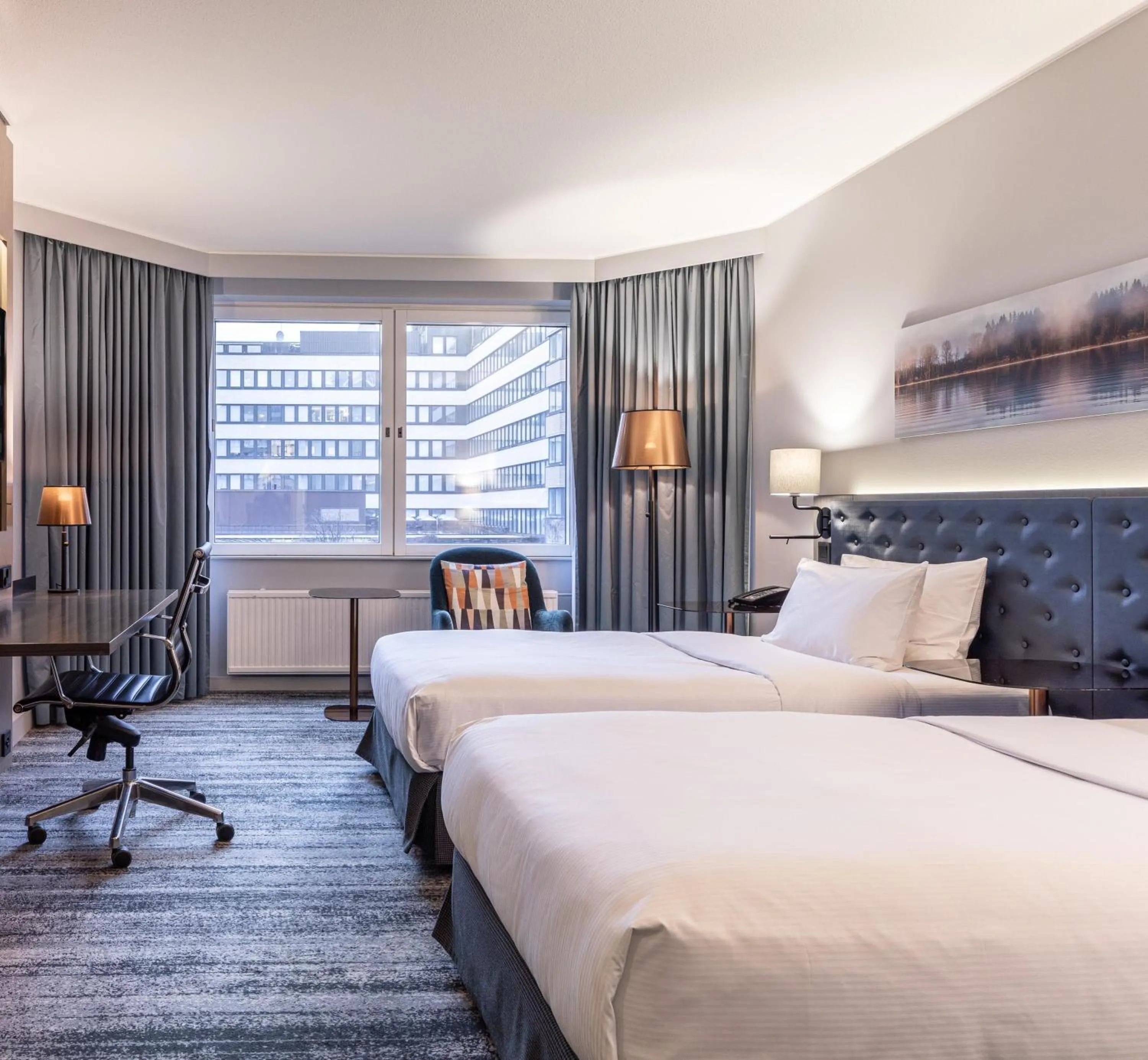 Bed in Hilton Helsinki Strand