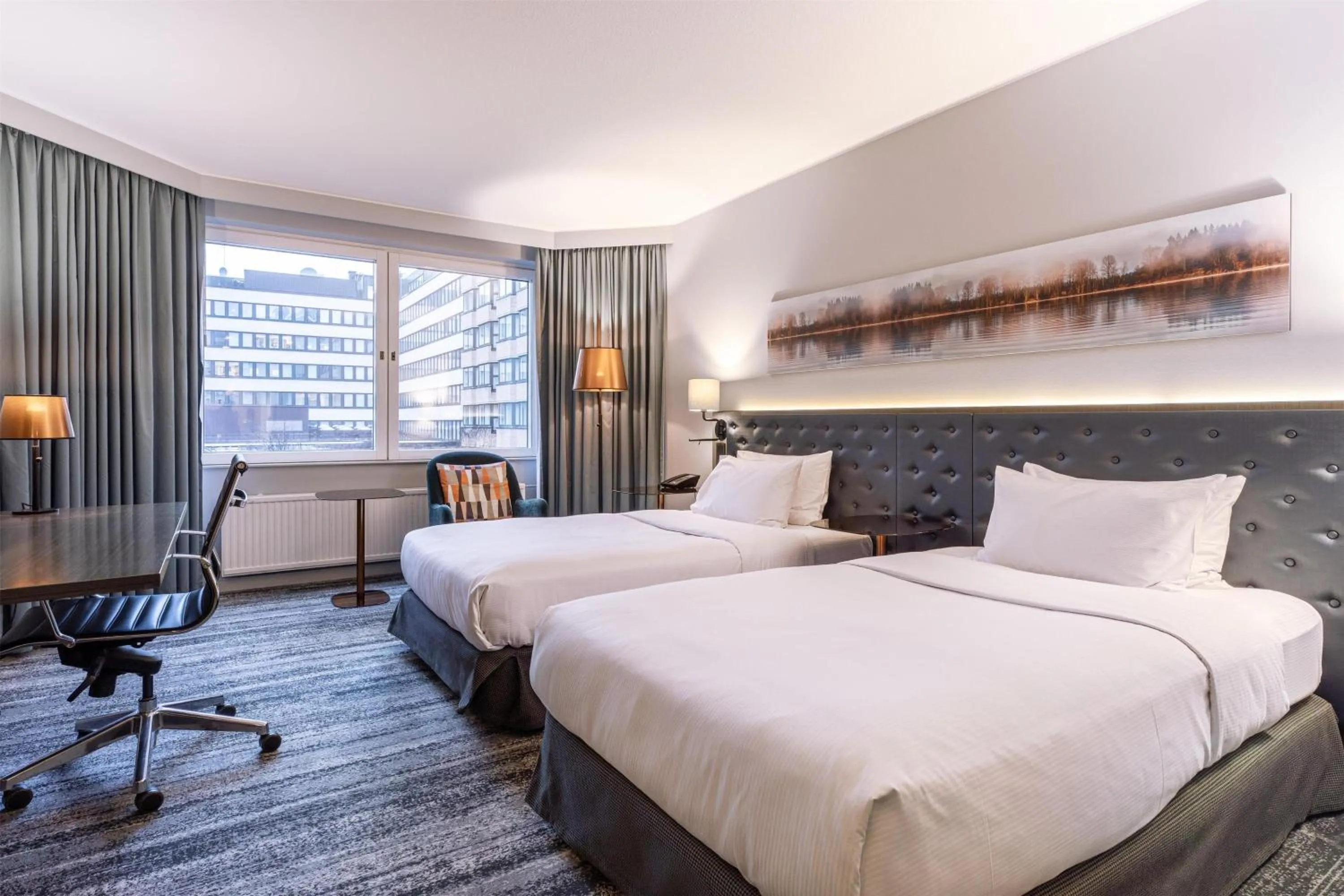 Bed in Hilton Helsinki Strand