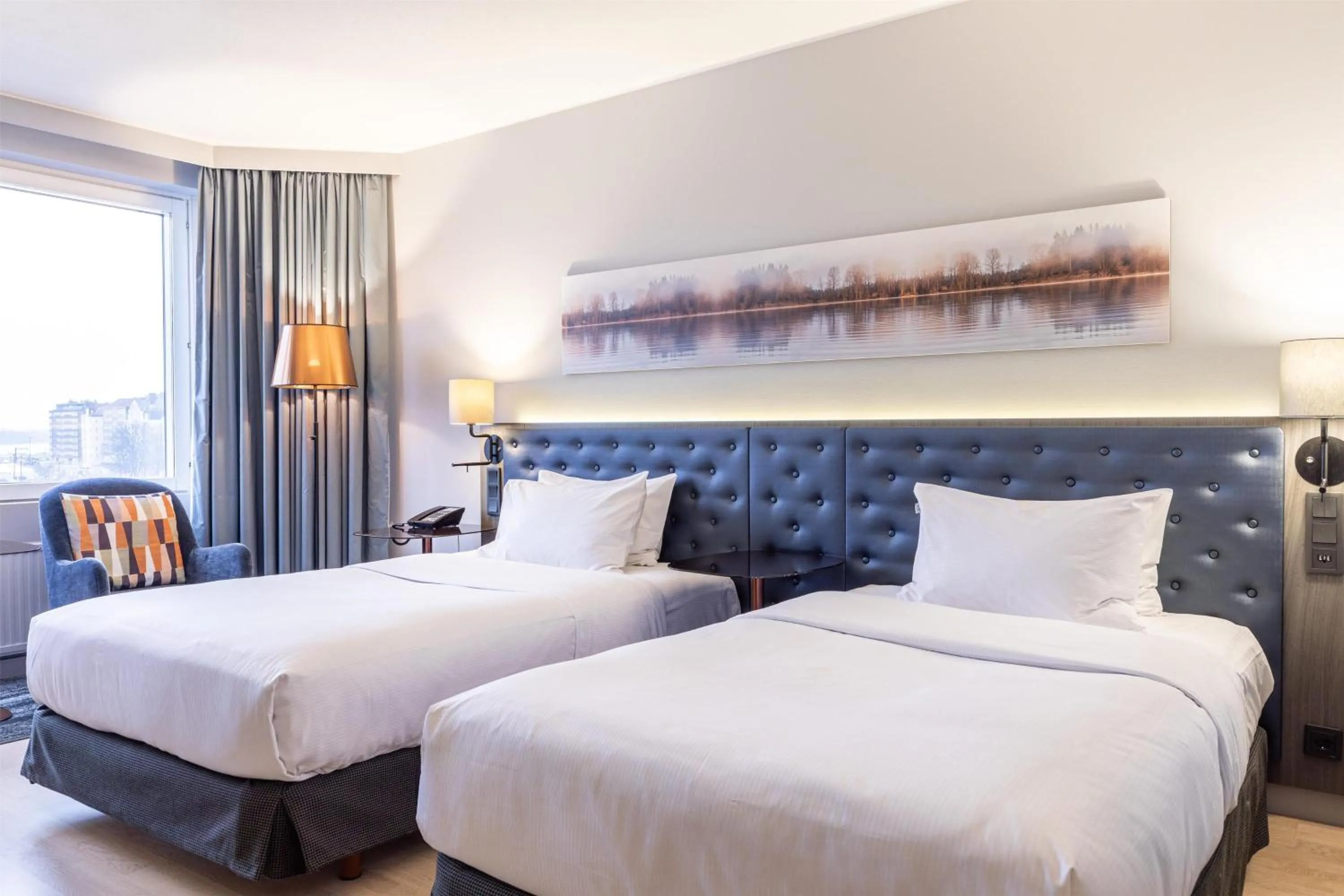 Bed in Hilton Helsinki Strand