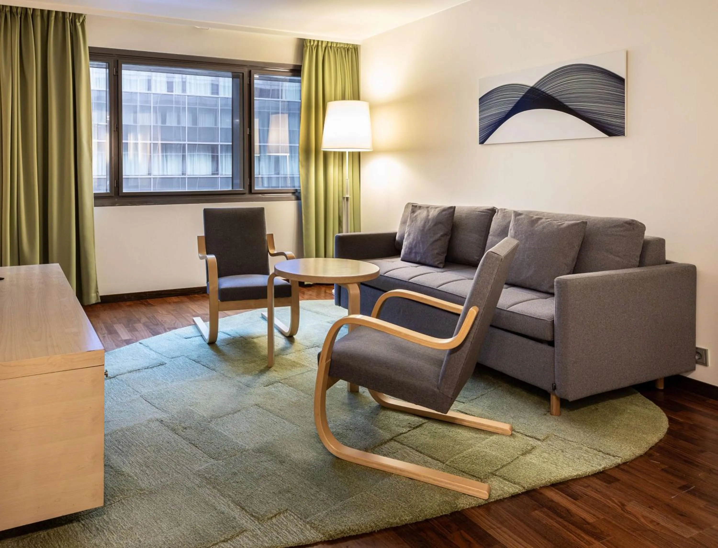 Living room in Hilton Helsinki Airport