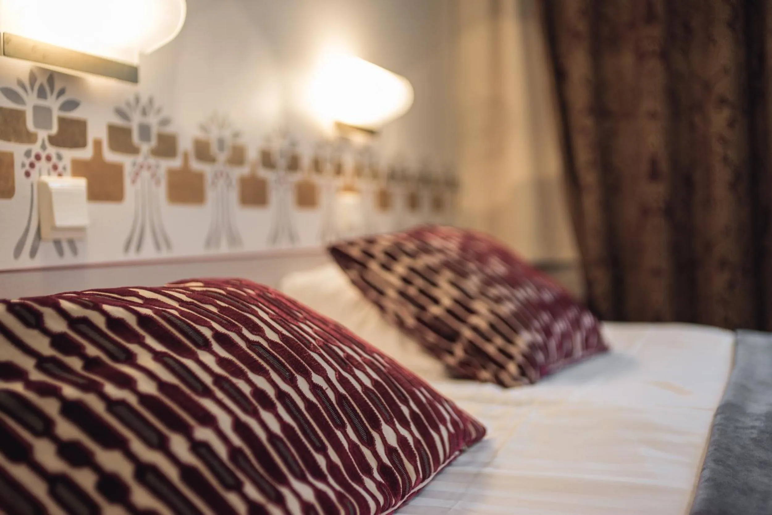 Decorative detail, Bed in Hotel Arthur