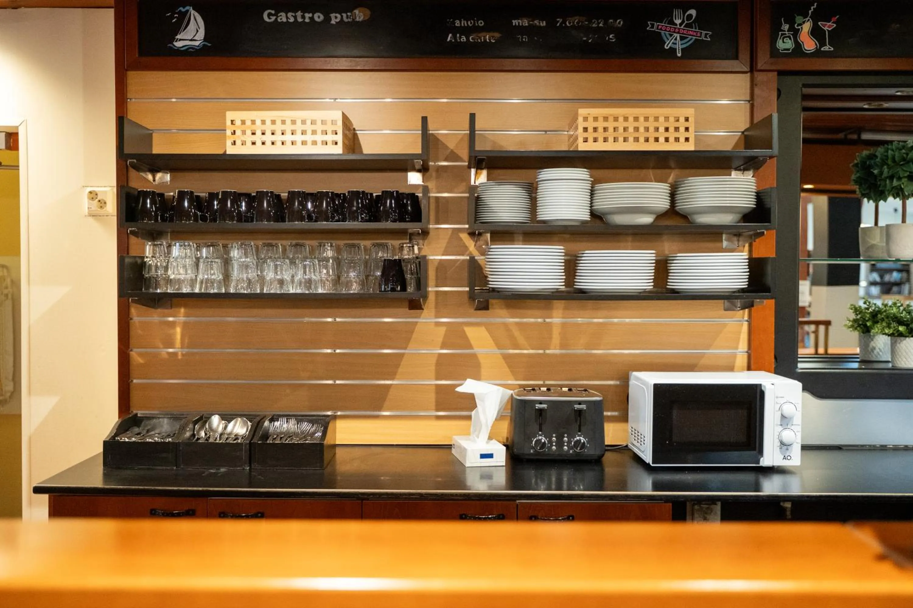 Lobby or reception in Hiisi Hotel Turku Seaport