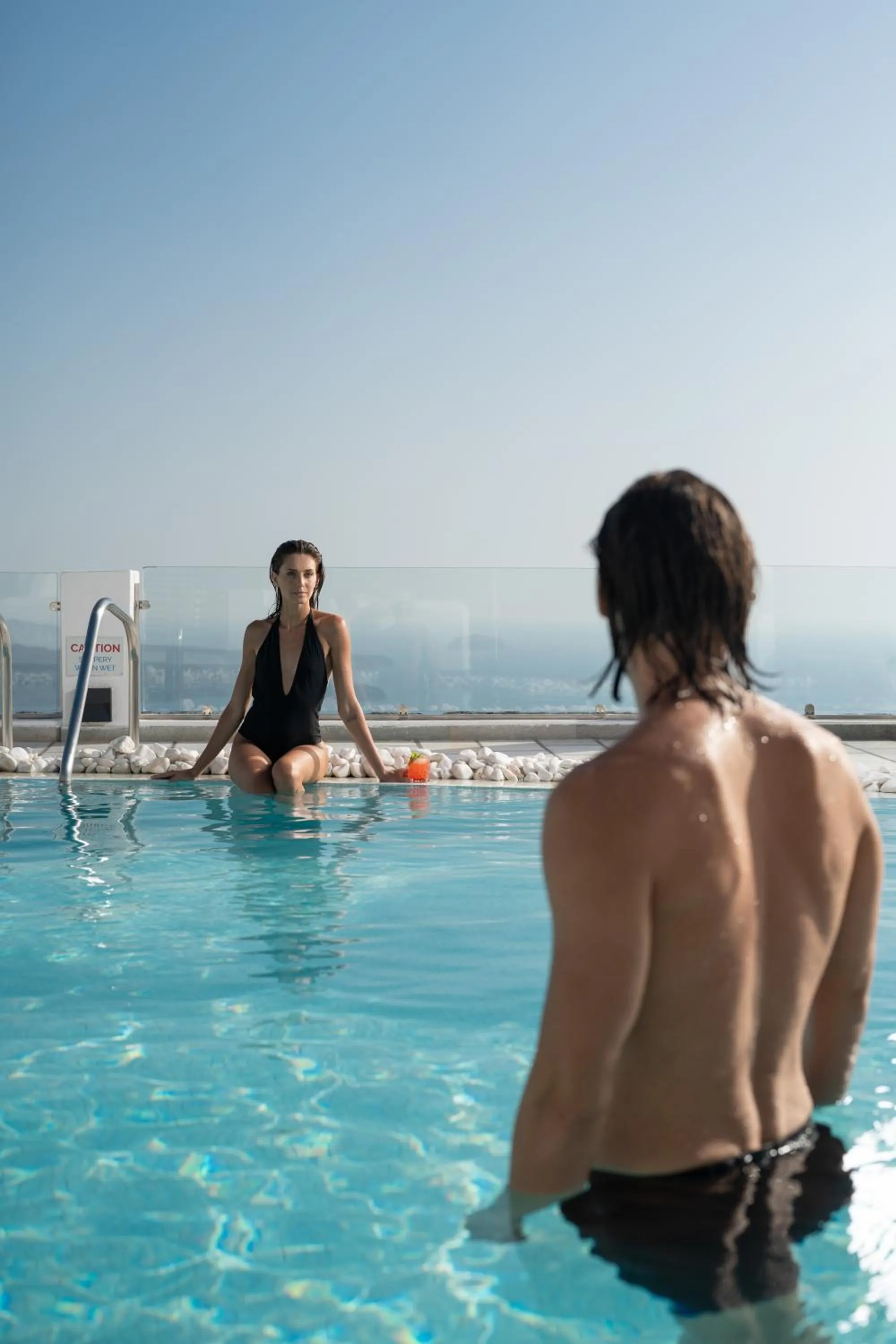 Swimming pool in Santorini Princess Spa Hotel