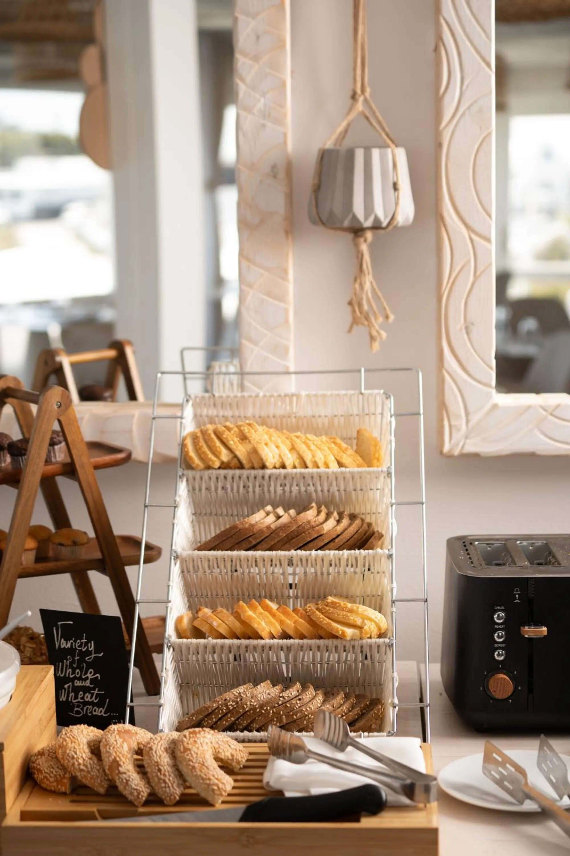 Buffet breakfast in Santorini Princess Spa Hotel