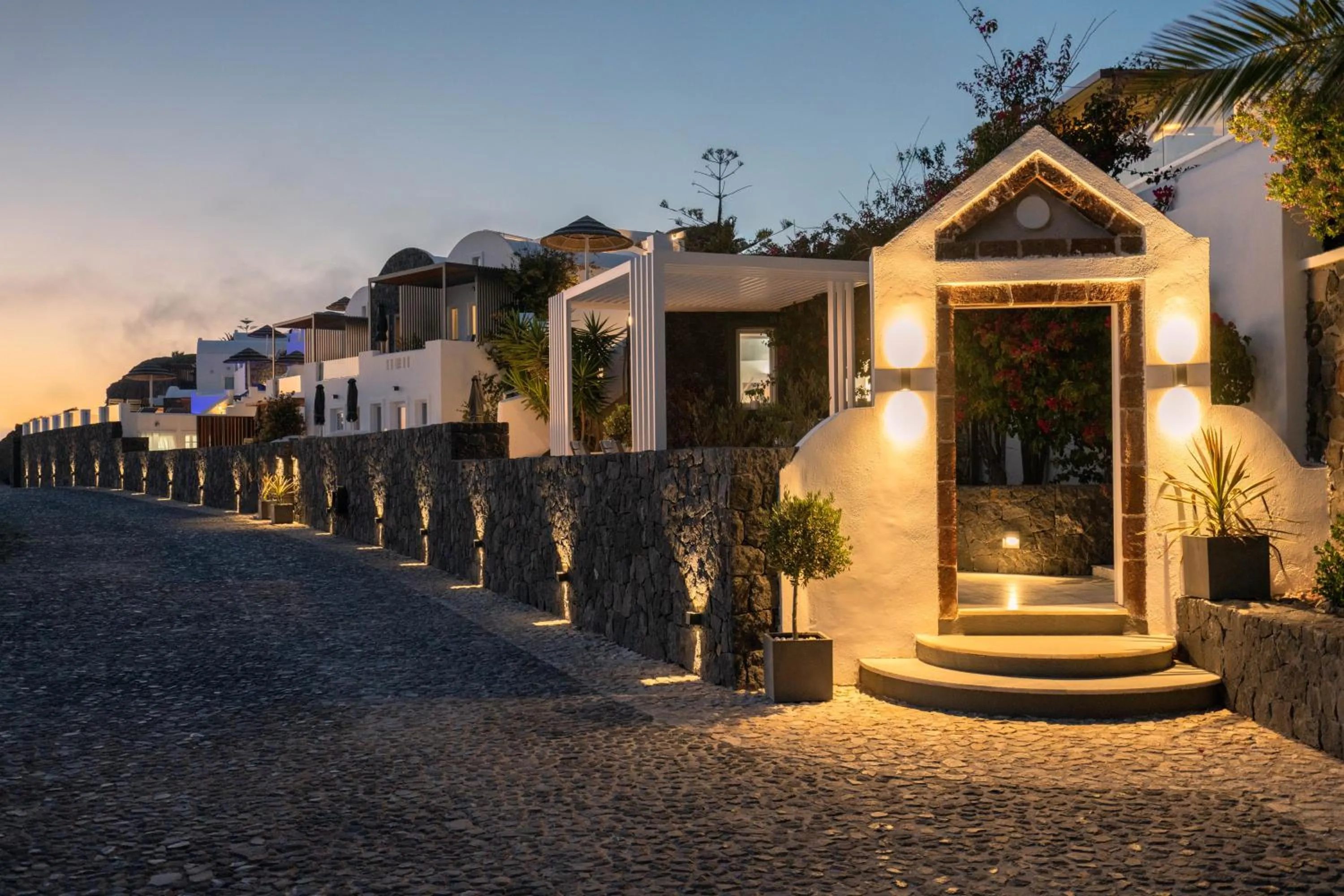 Facade/entrance in Santorini Princess Spa Hotel