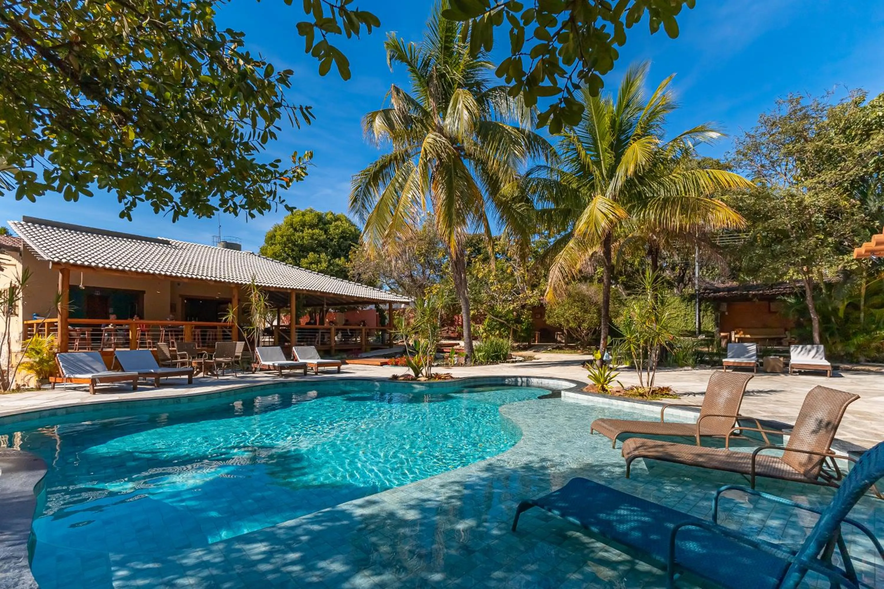 Swimming pool in Pousada Flores do Cerrado
