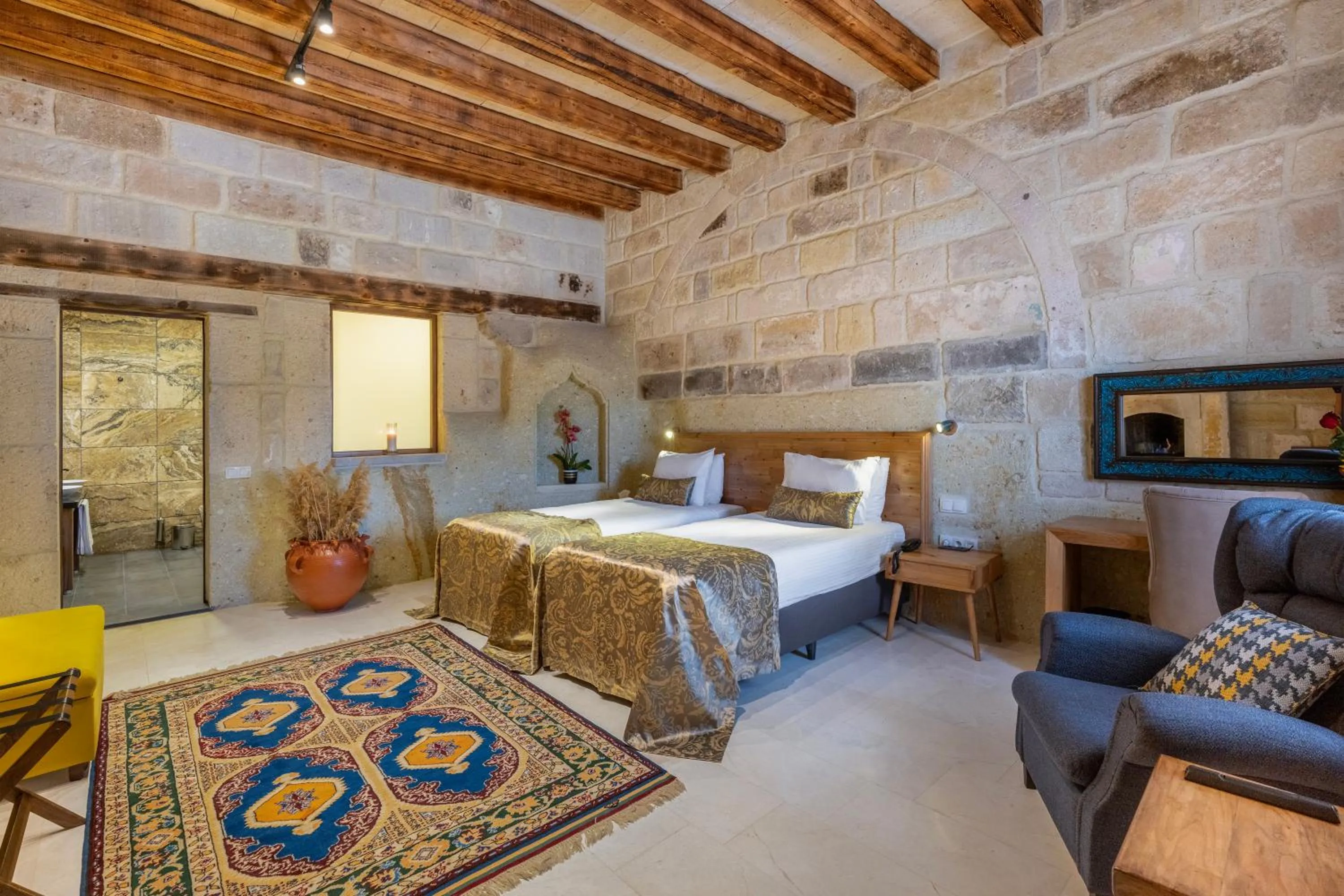 Bed in Cappadocia Estates Hotel