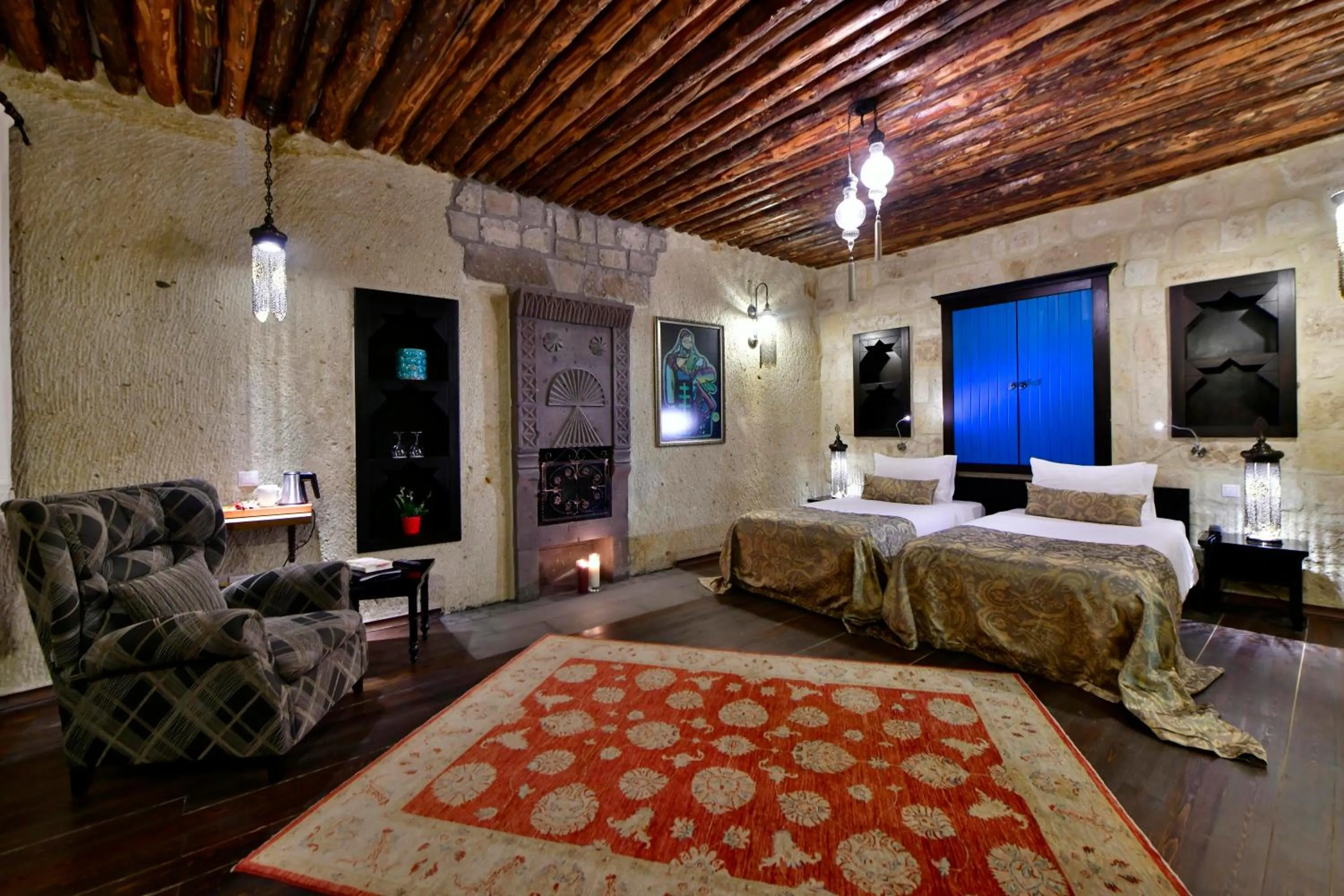 Seating area, Bed in Cappadocia Estates Hotel