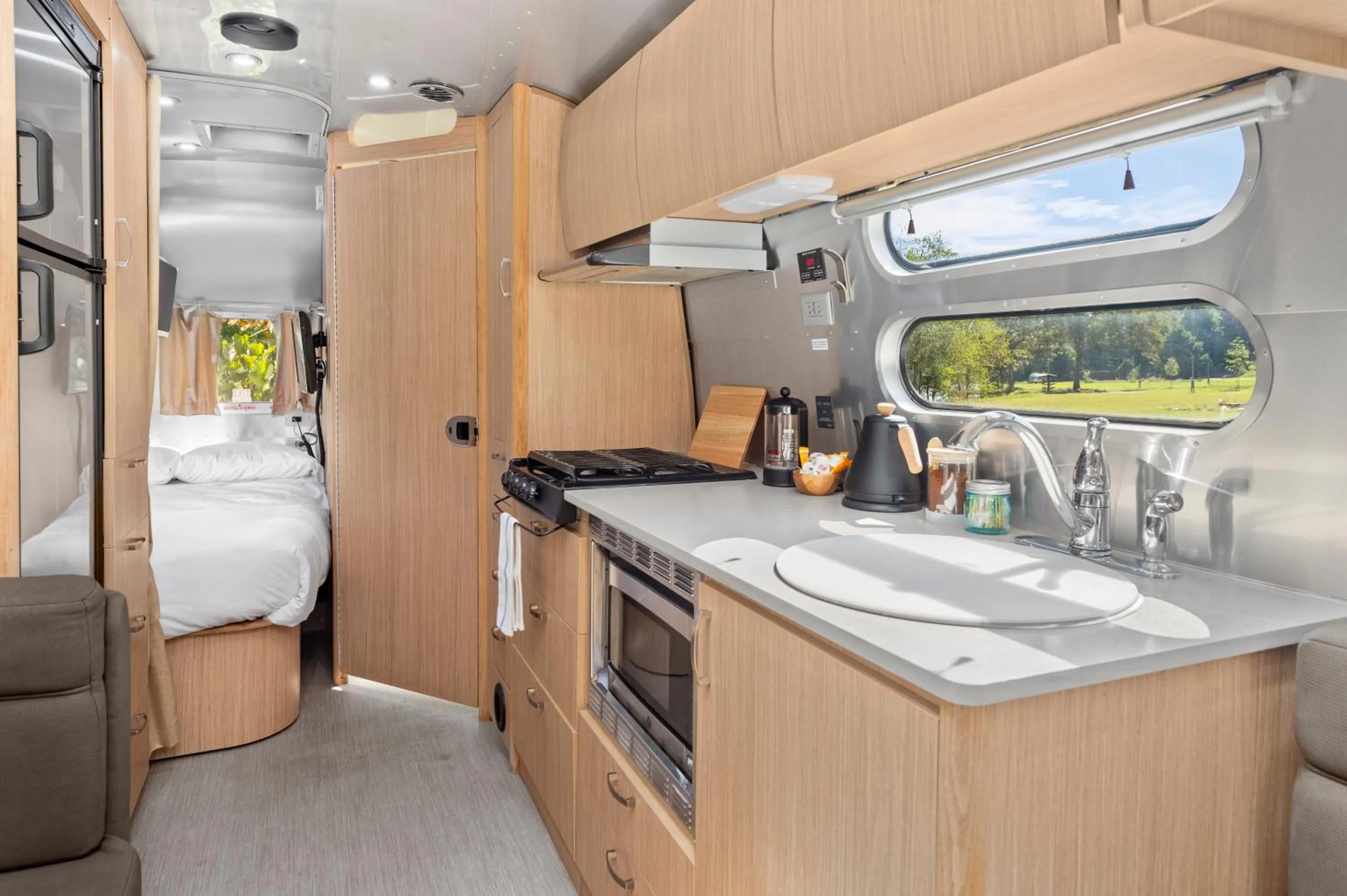 Kitchen or kitchenette in Asheville River Cabins