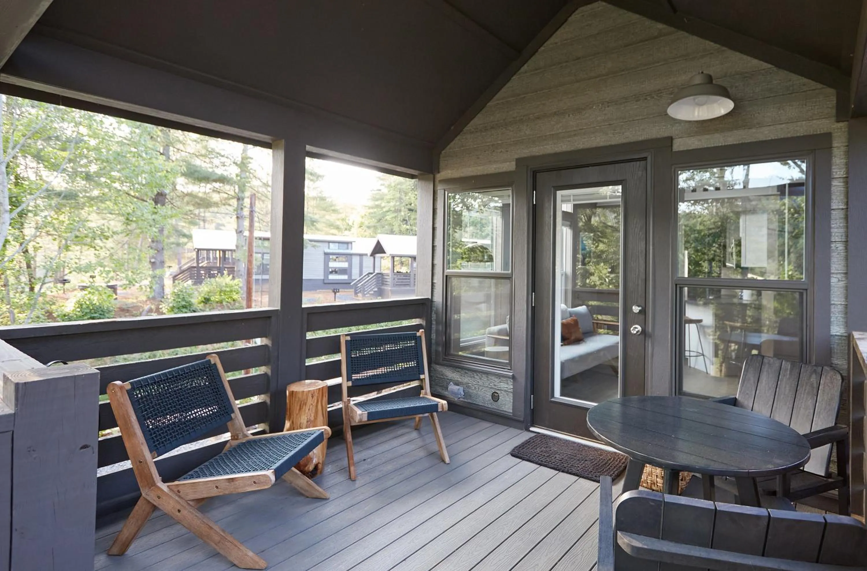 View (from property/room) in Asheville River Cabins
