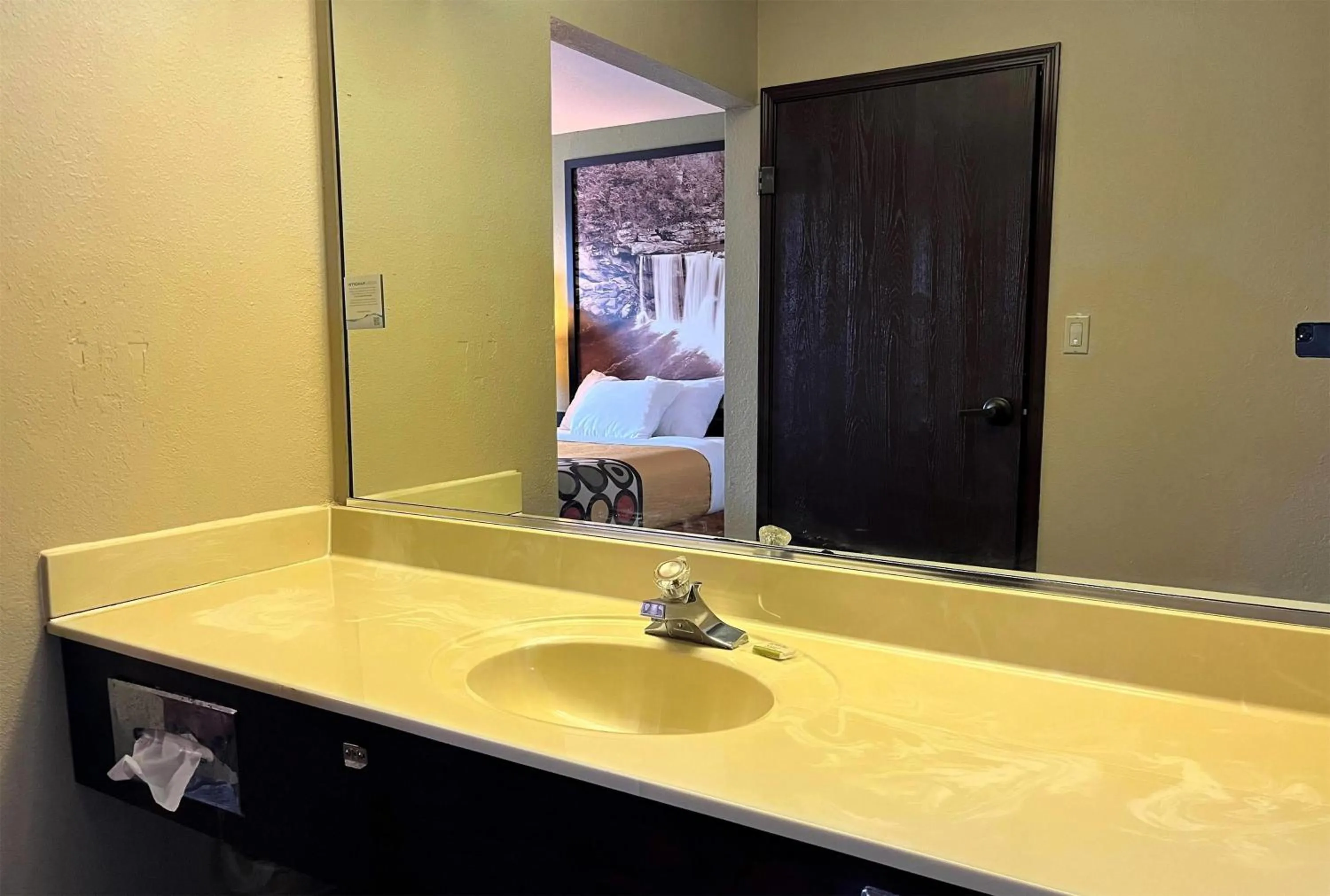 Bathroom in Super 8 by Wyndham Madison IN