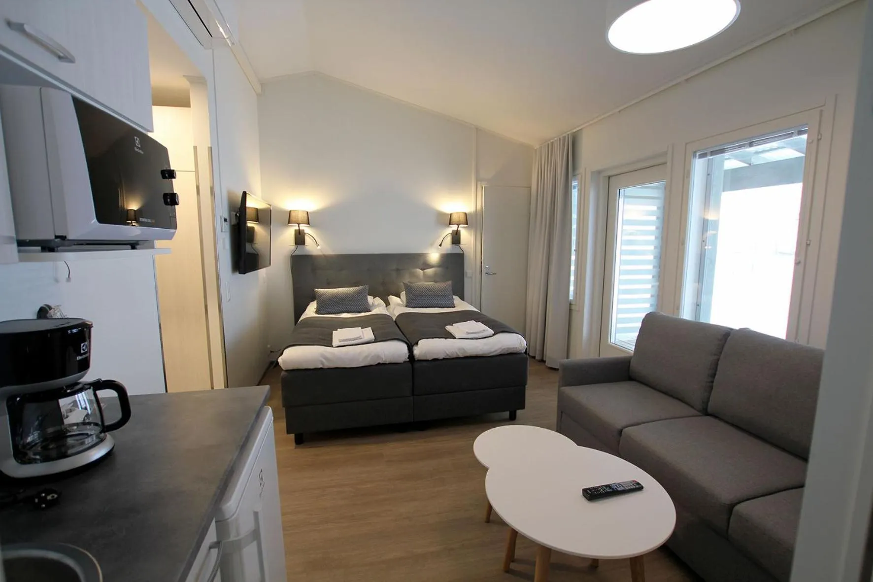 Photo of the whole room, Bed in Spa Hotel Rauhalahti