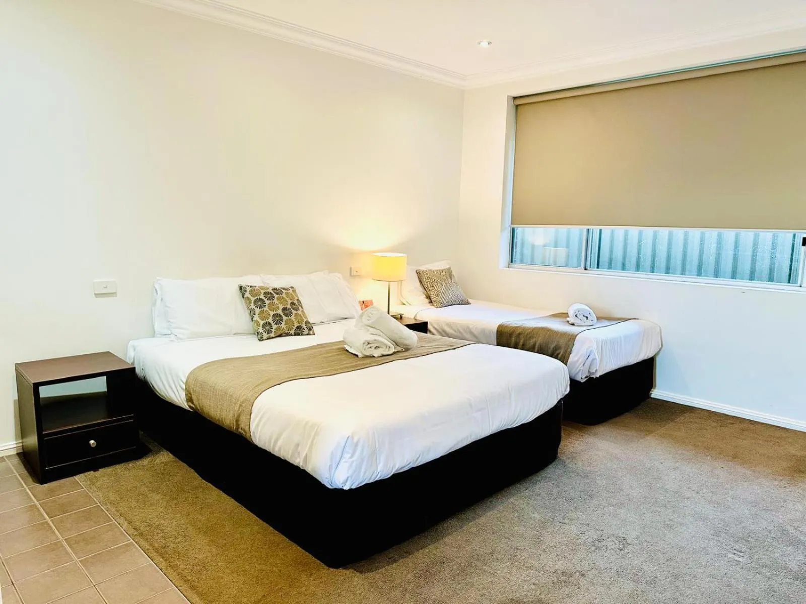 Bed in Merivale Motel