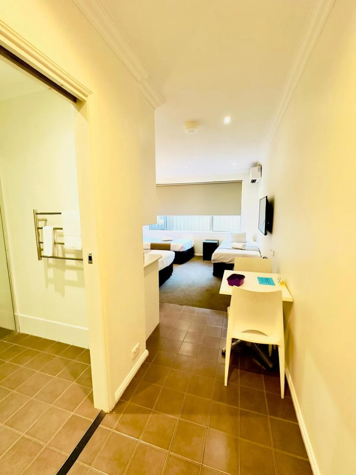 Bed in Merivale Motel