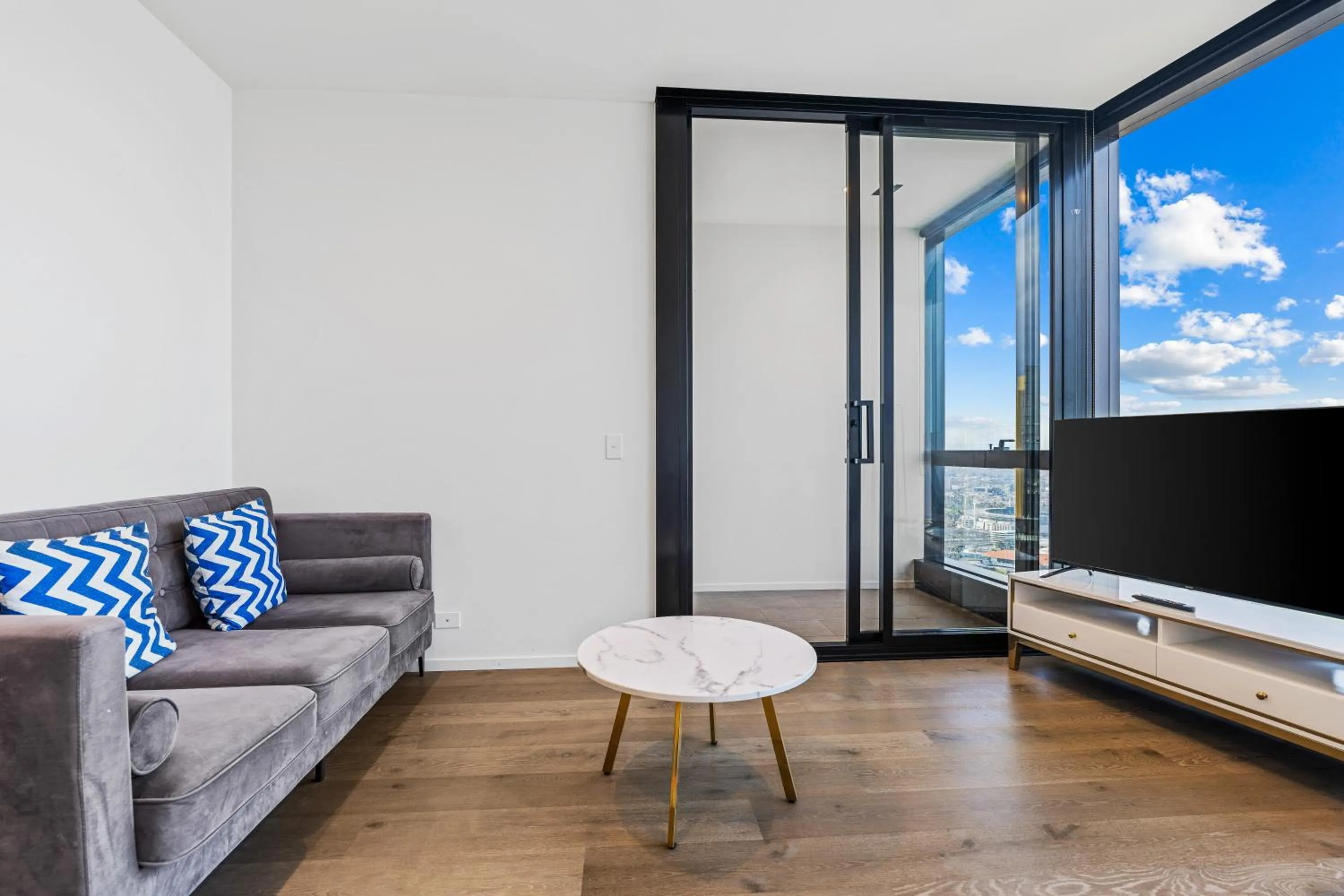 Living room in CLLIX Australia 108 Apartments