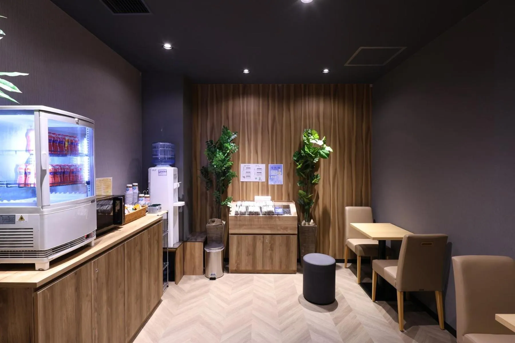 Communal lounge/ TV room in global cabin Yokohama Chinatown