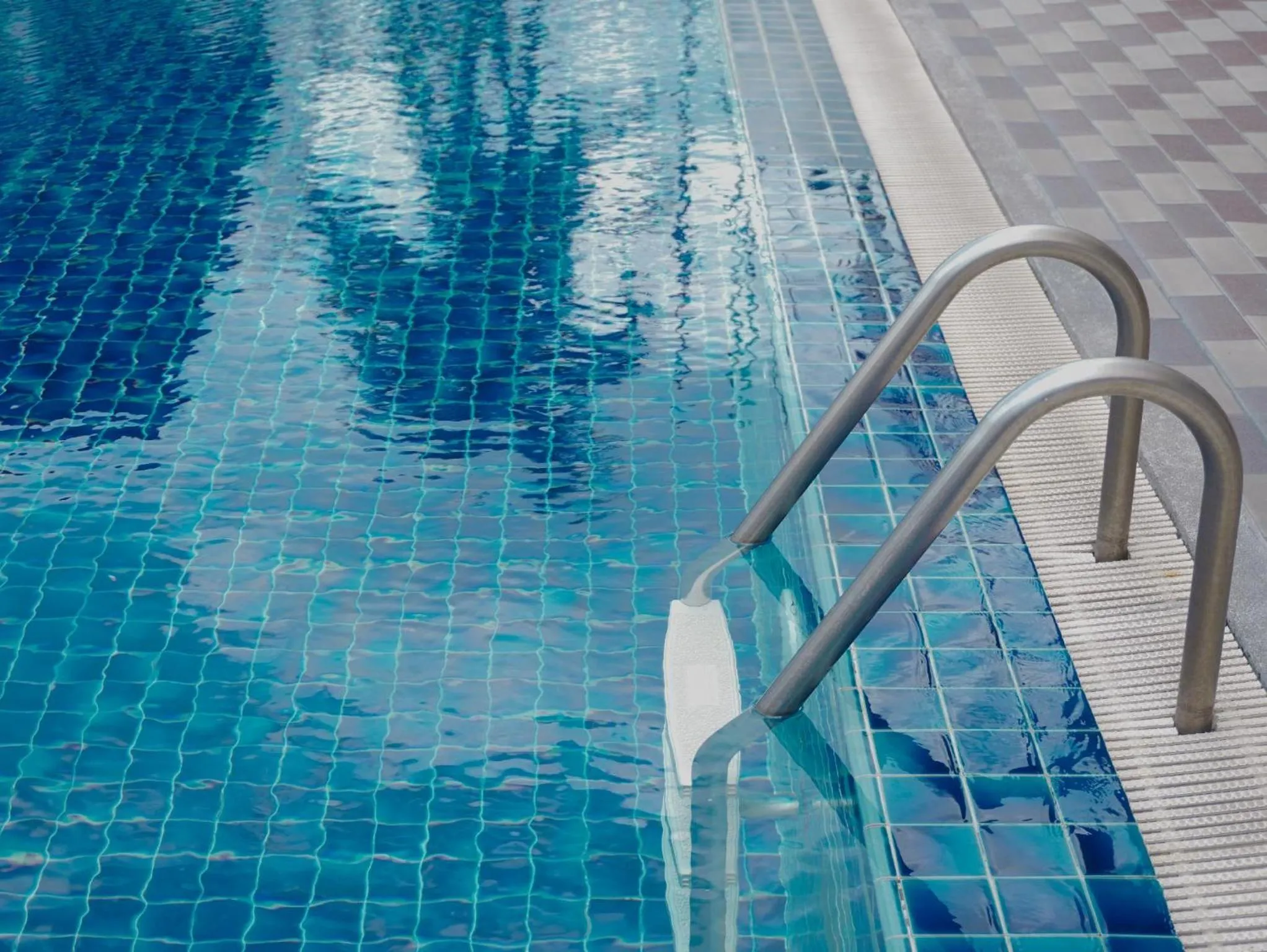 Pool view in Teja Hotel