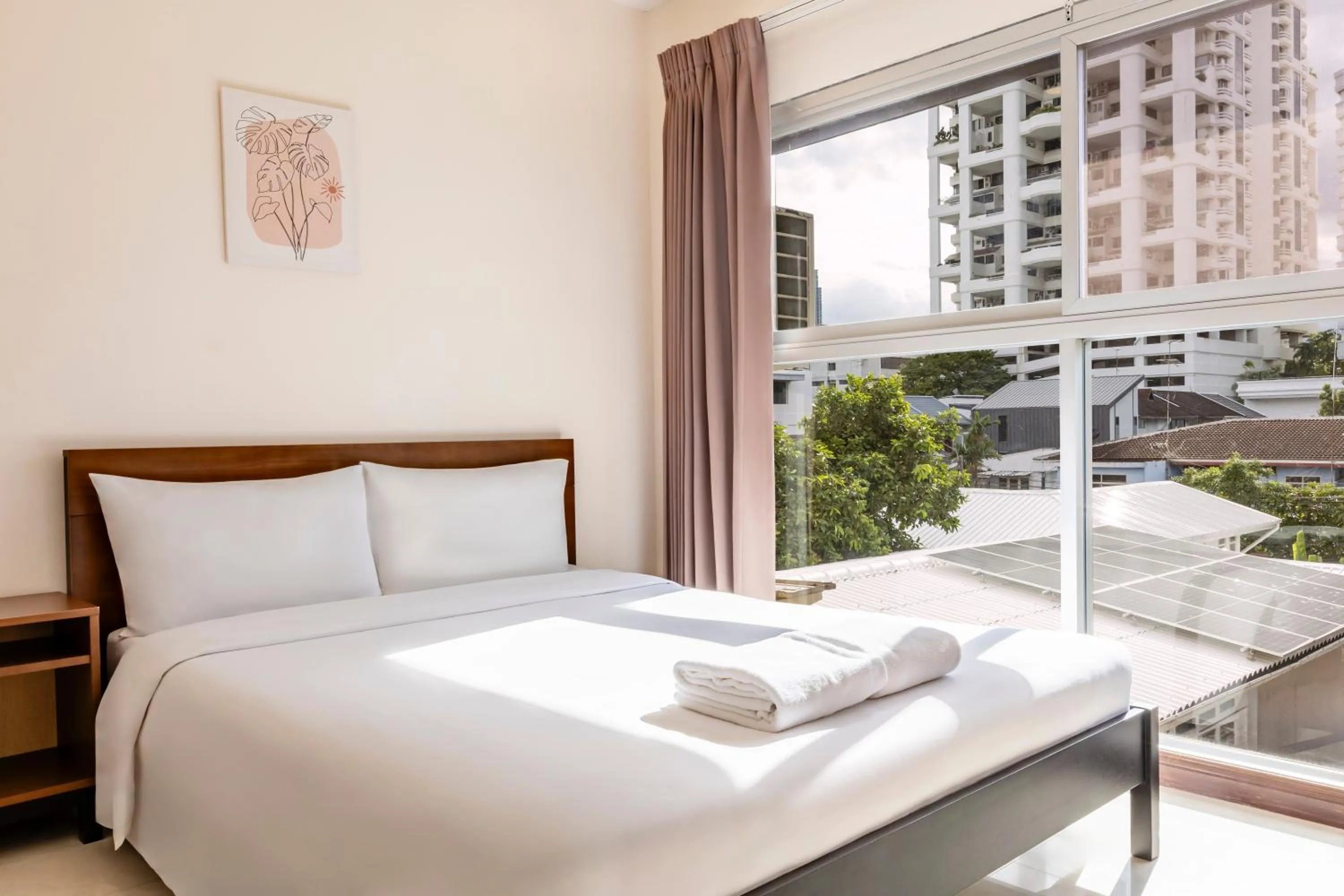 View (from property/room), Bed in Teja Hotel