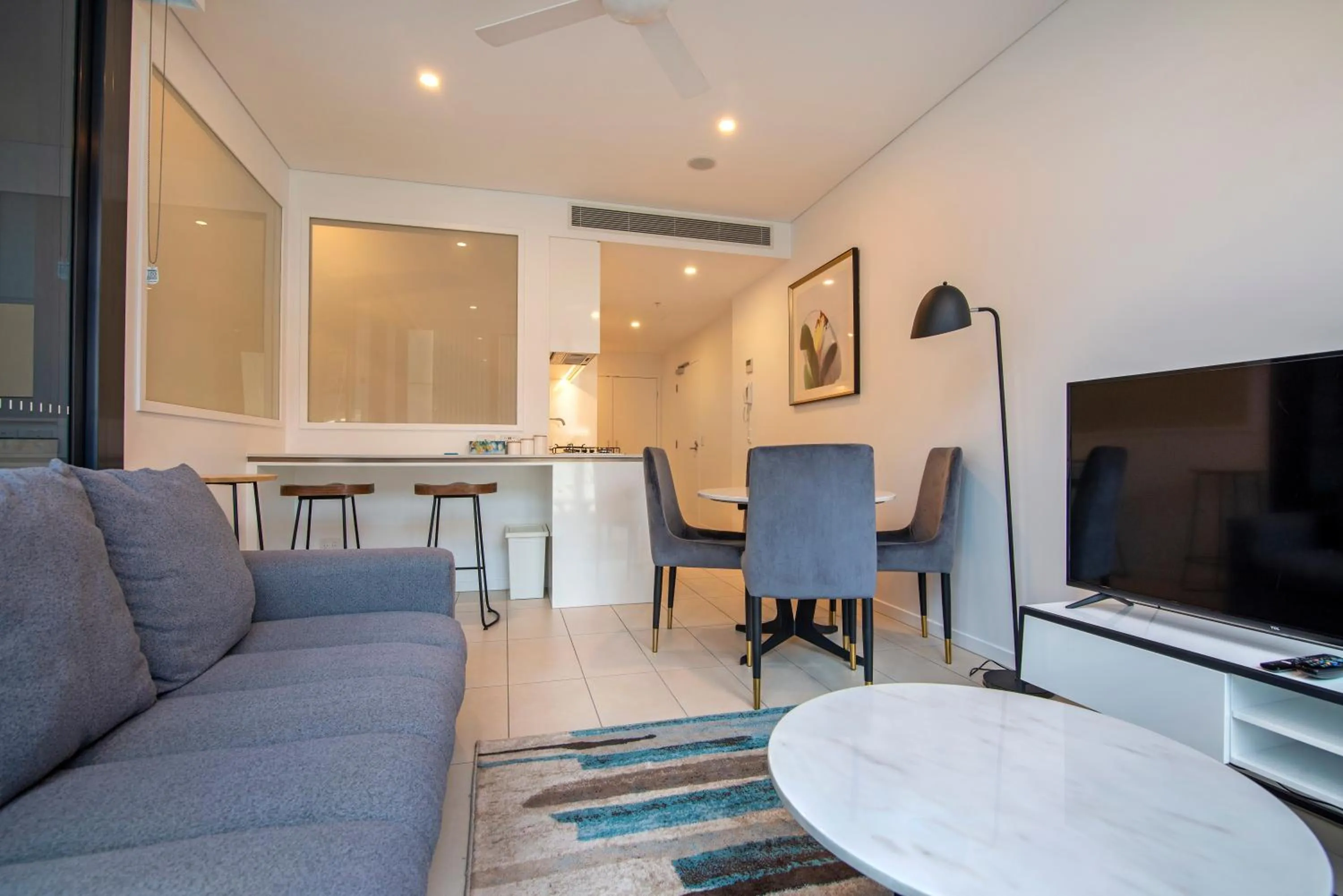 Living room in Hope Street Apartments by CLLIX