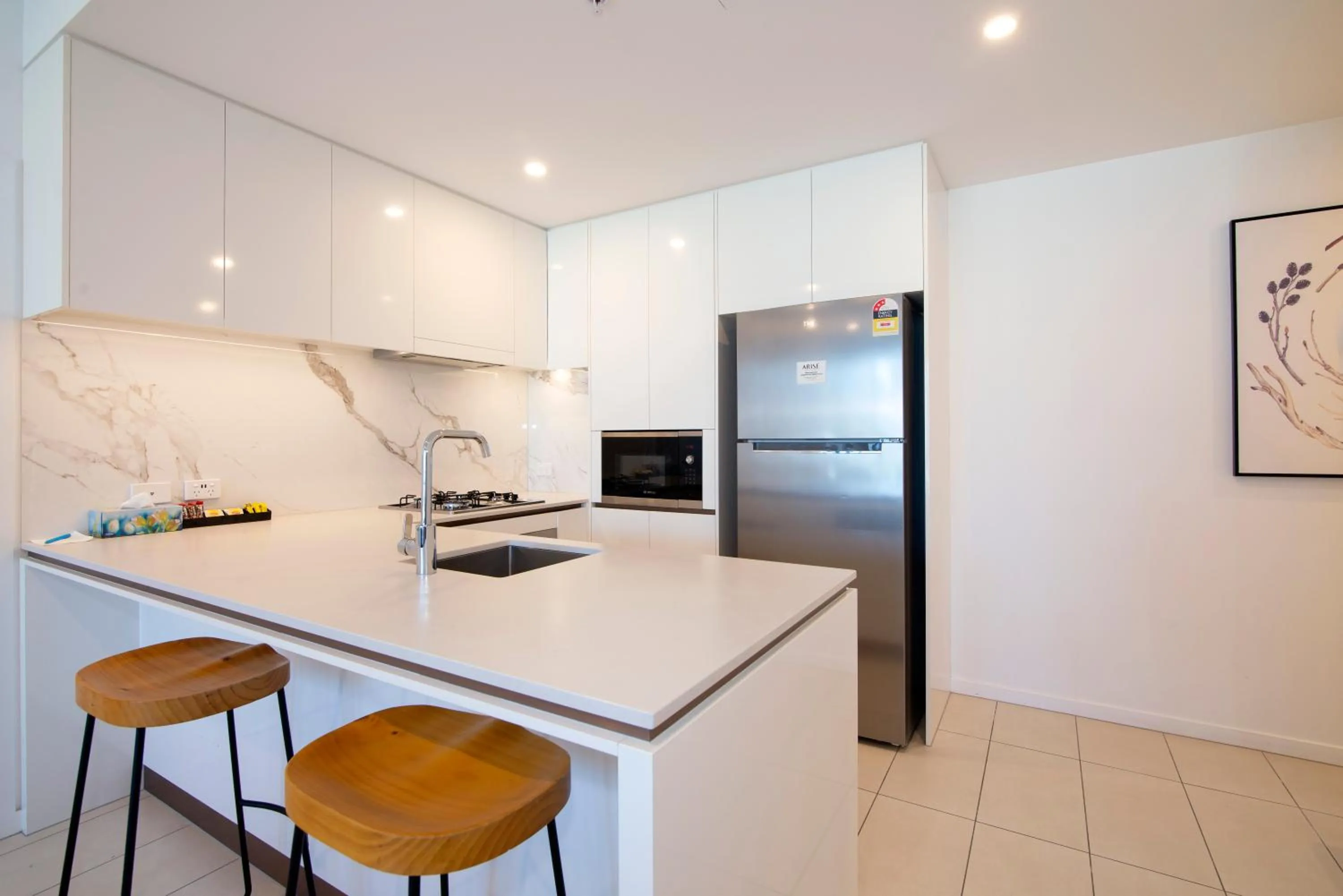 Kitchen or kitchenette in Hope Street Apartments by CLLIX