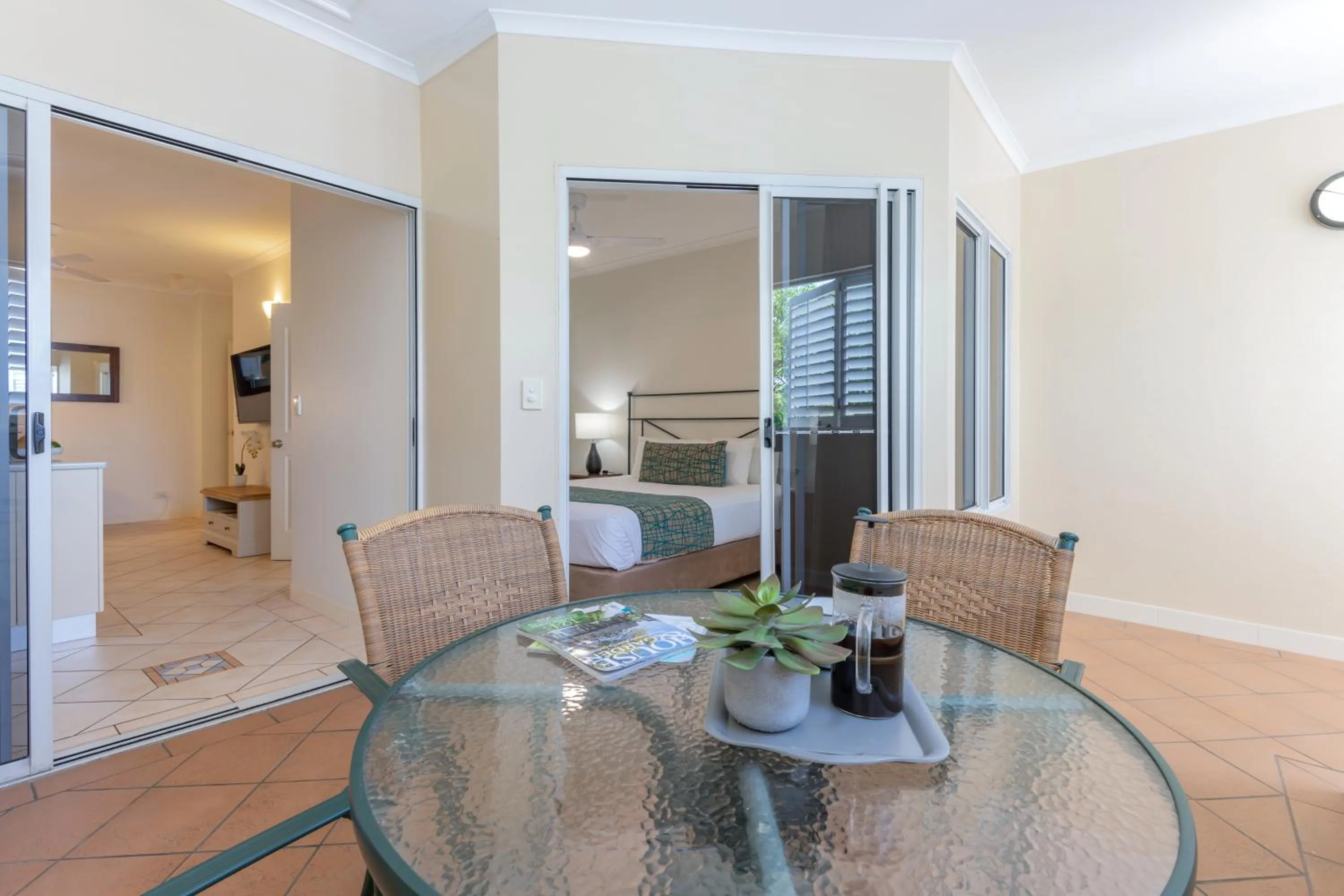 Seating area in The Newport on Macrossan - Adults Only