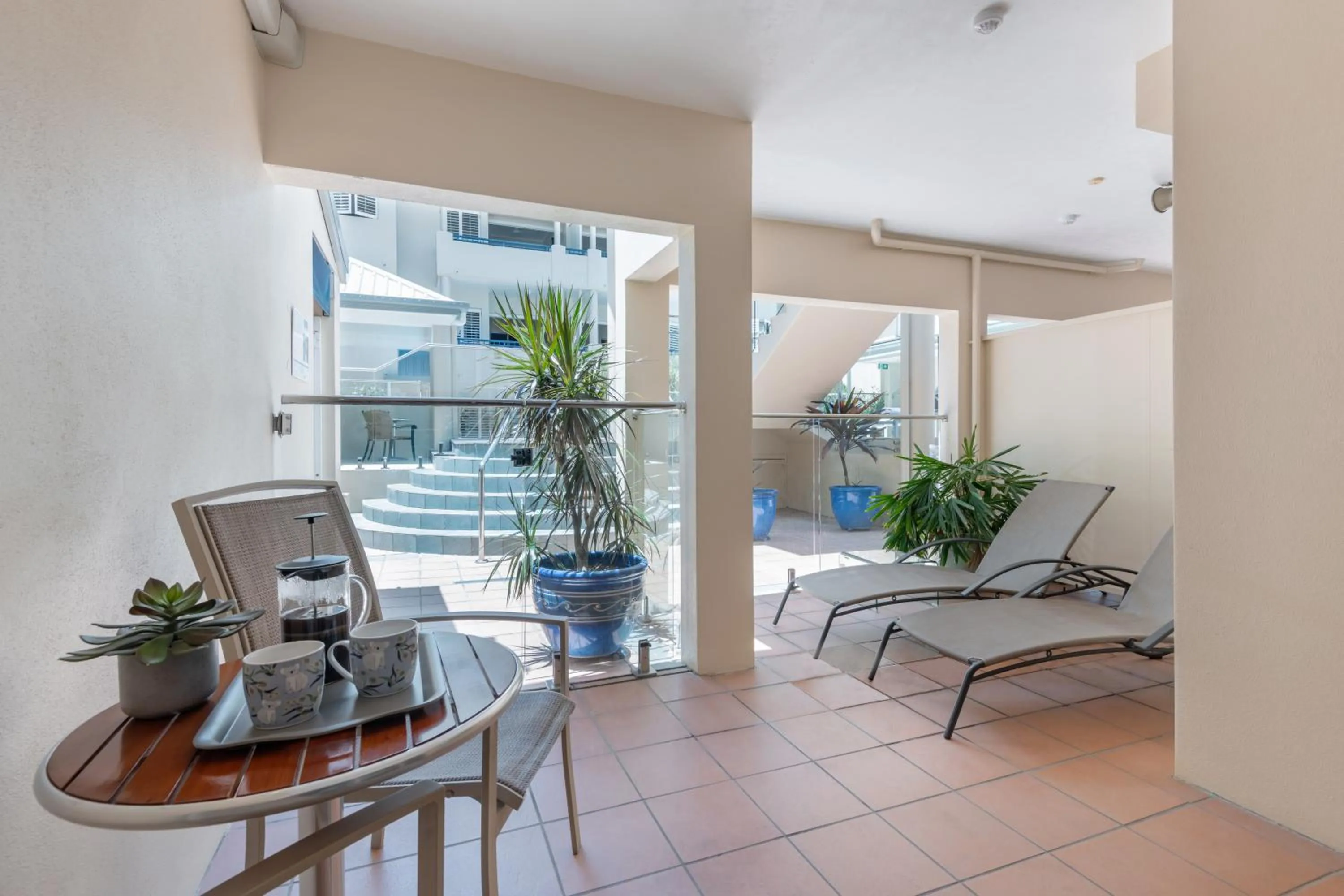 Patio in The Newport on Macrossan - Adults Only