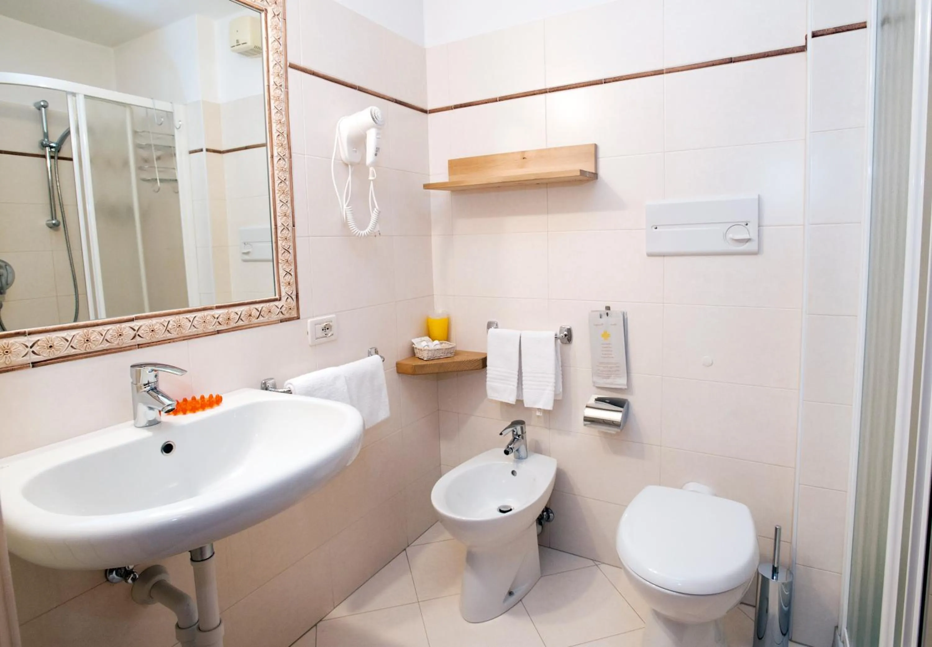 Shower in Hotel Silene Parking and Garage