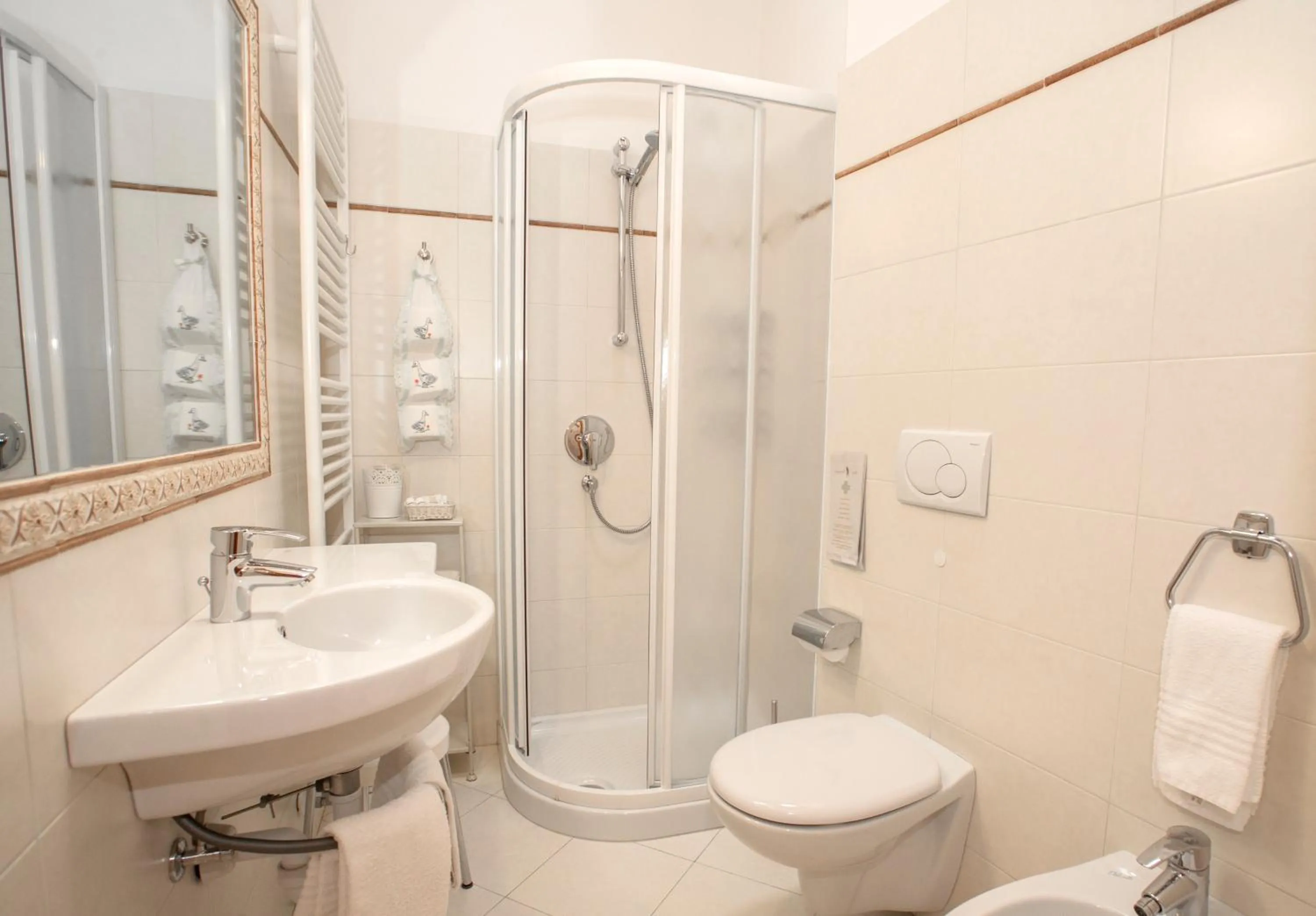 Shower in Hotel Silene Parking and Garage