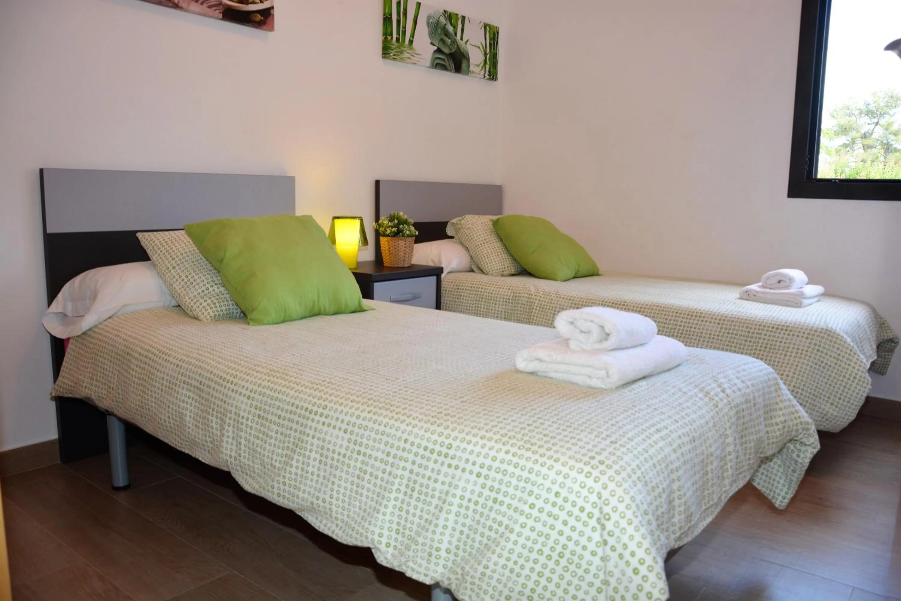 Bed in Villa Sitges La Calma 10 minutes drive Sitges 2 minutes walk Garraf Park AC