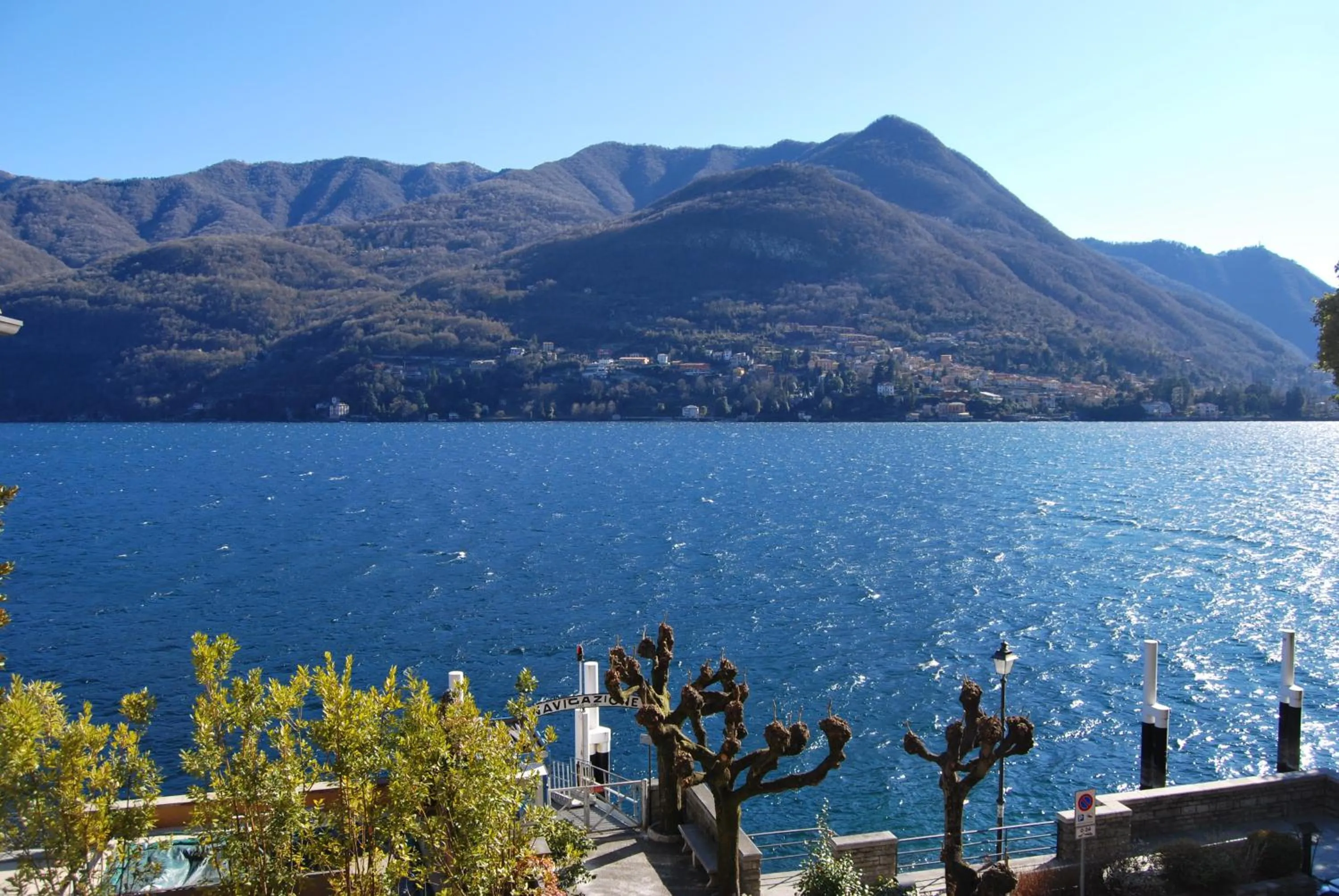 Lake view in Hotel Orso Bruno