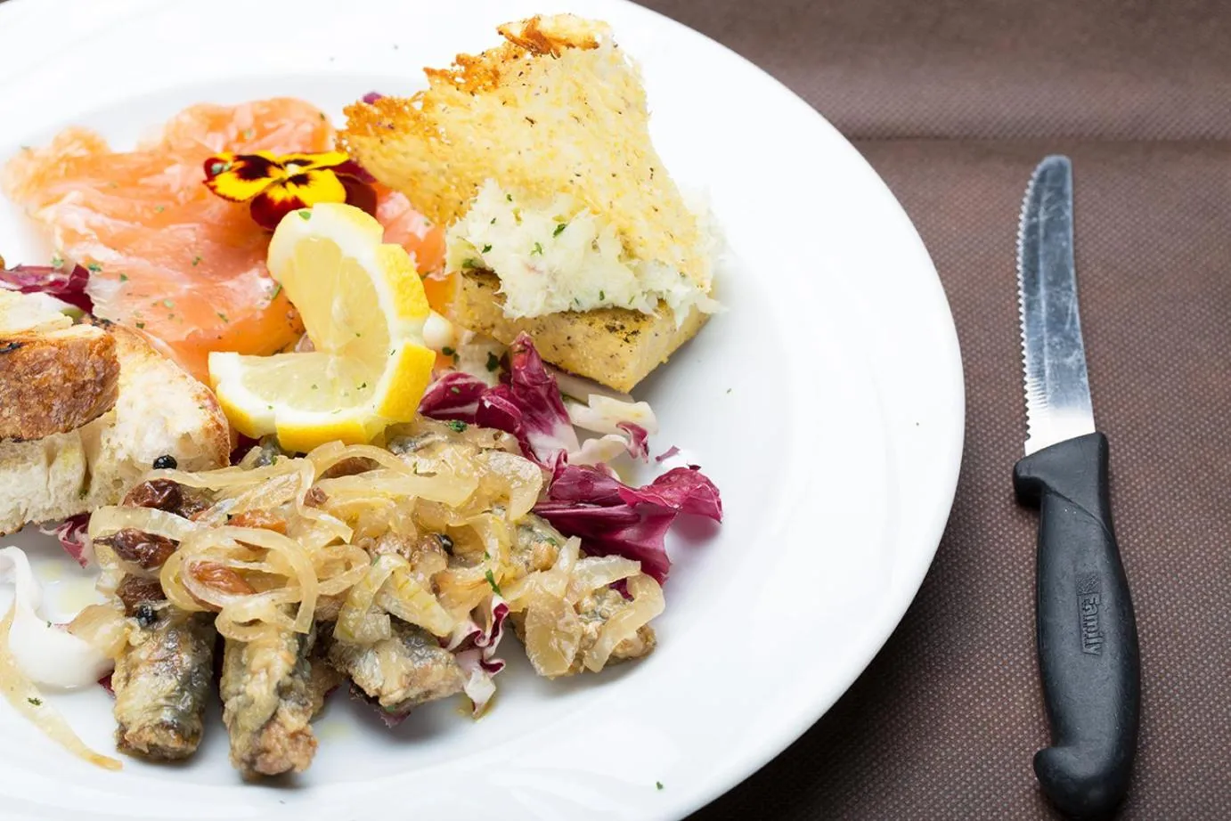 Food close-up in Hotel Orso Bruno