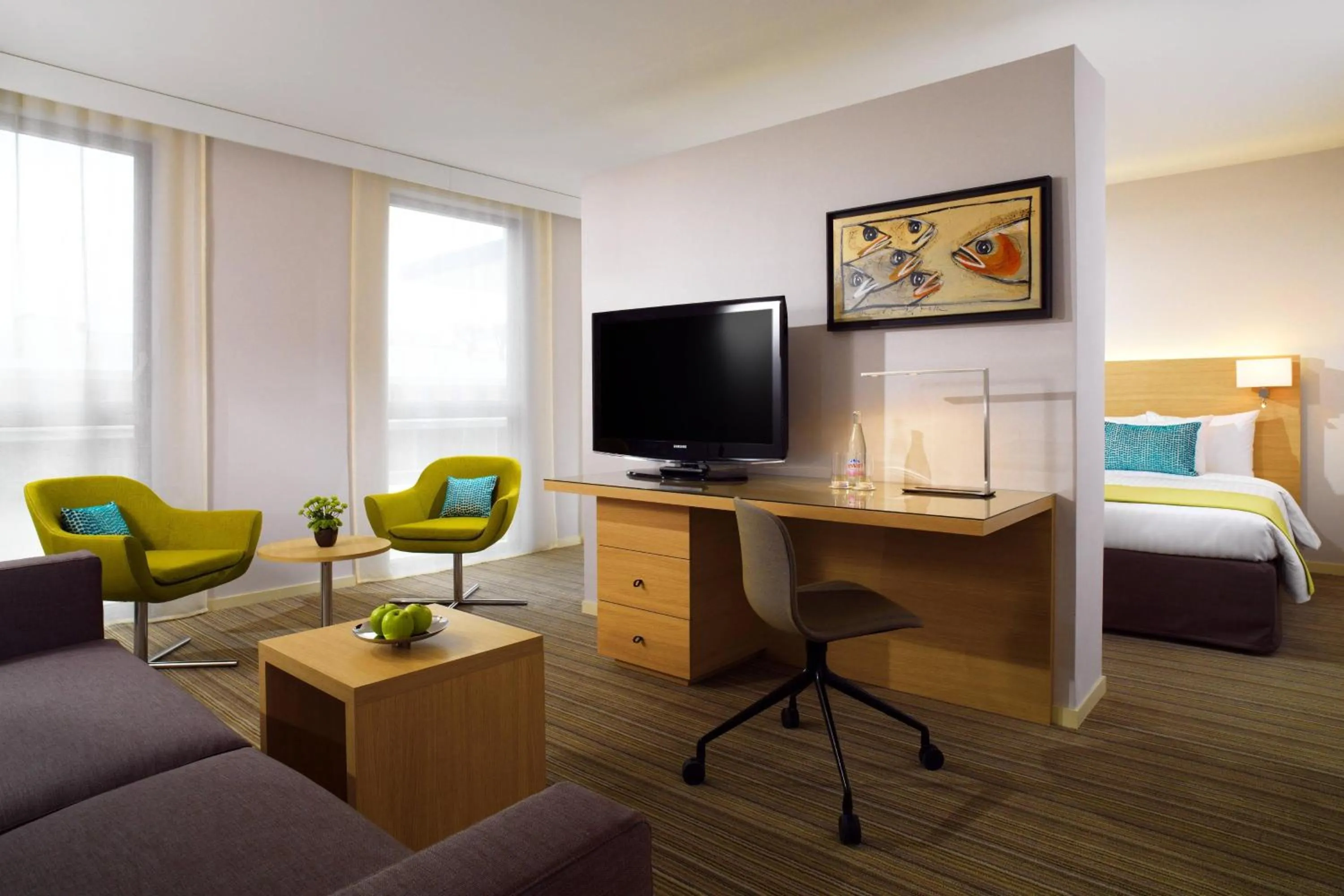 Bedroom, Bed in Courtyard by Marriott Montpellier