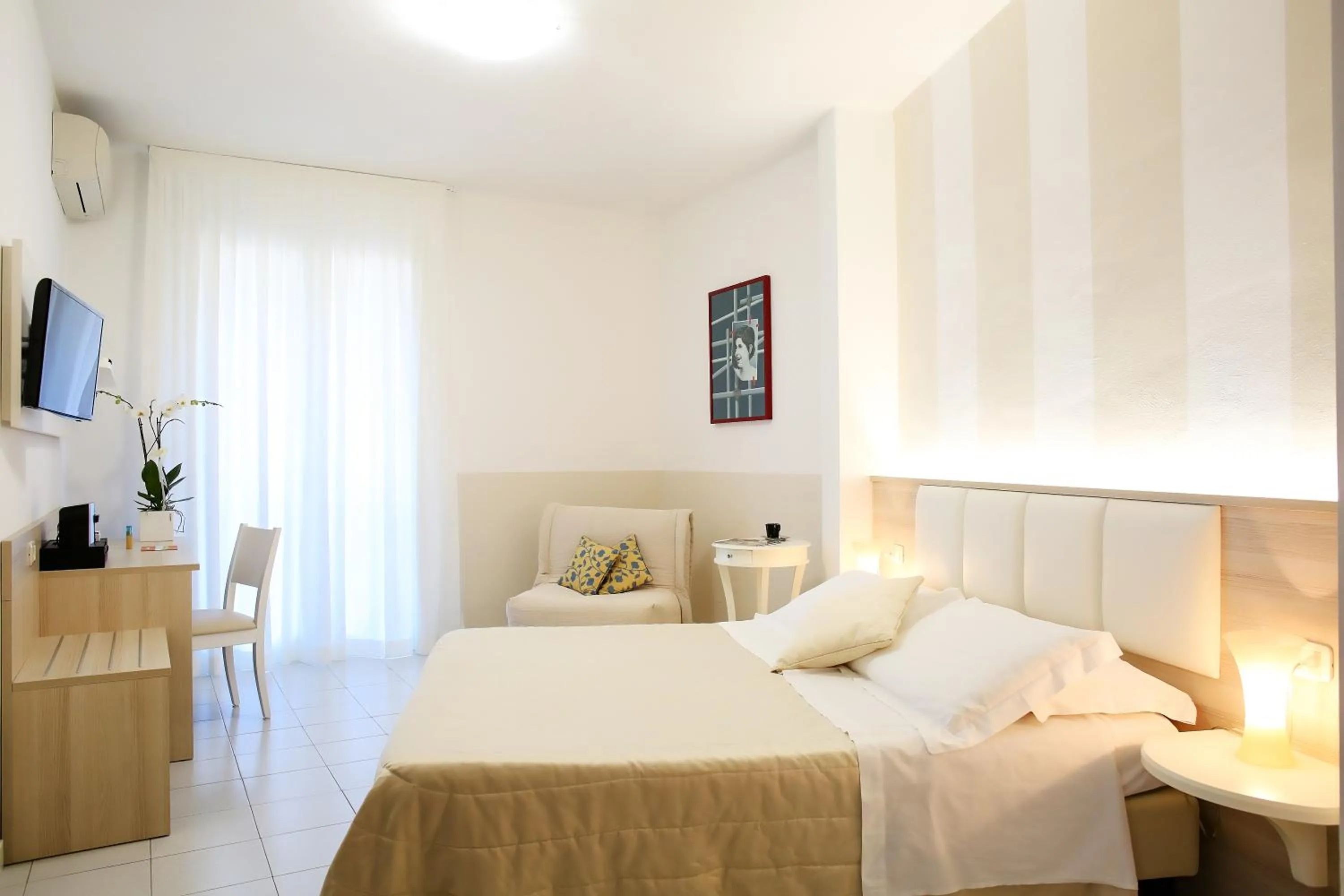 Bedroom, Bed in Hotel Rosmarina