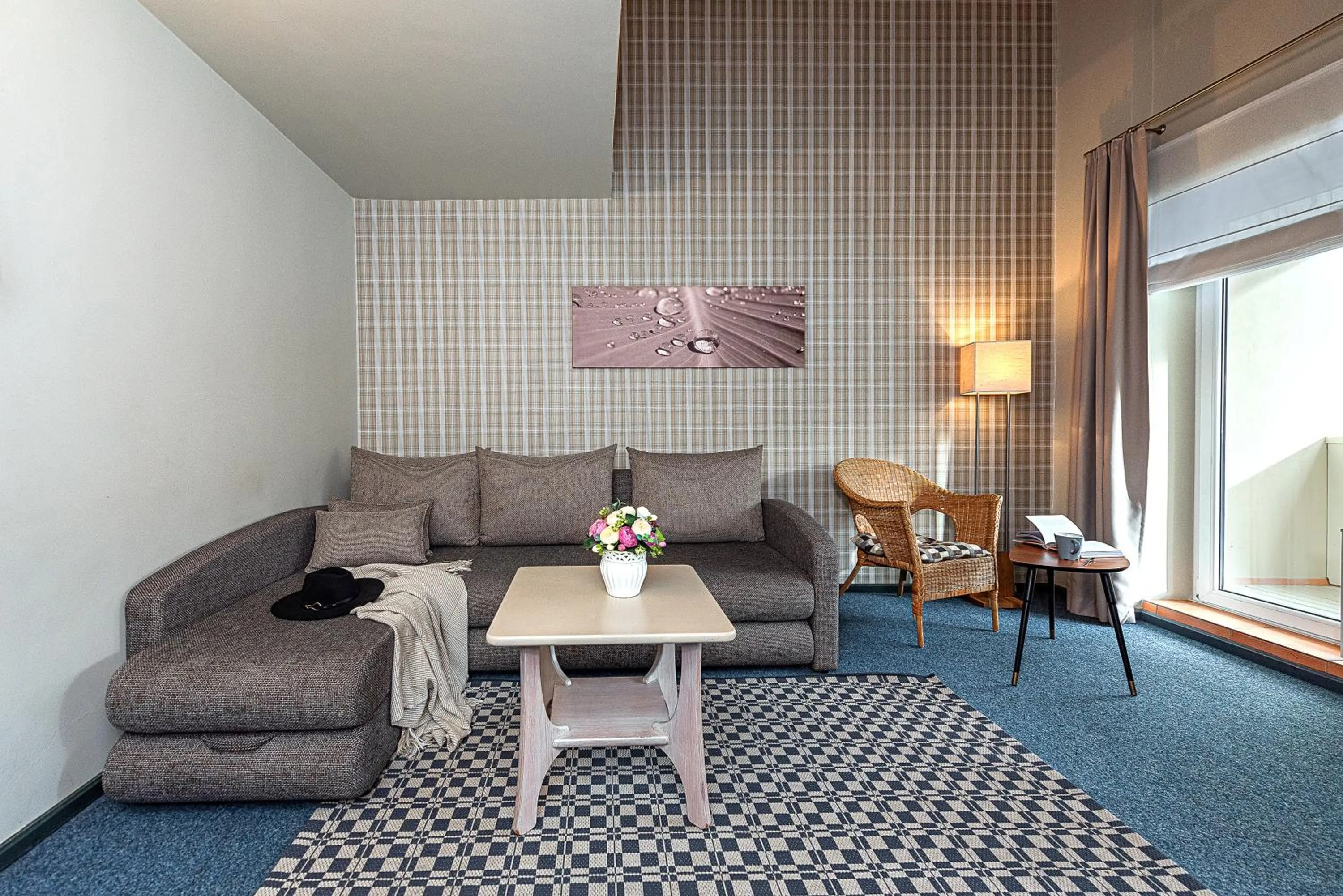 Living room in Nykščio Namai & SPA